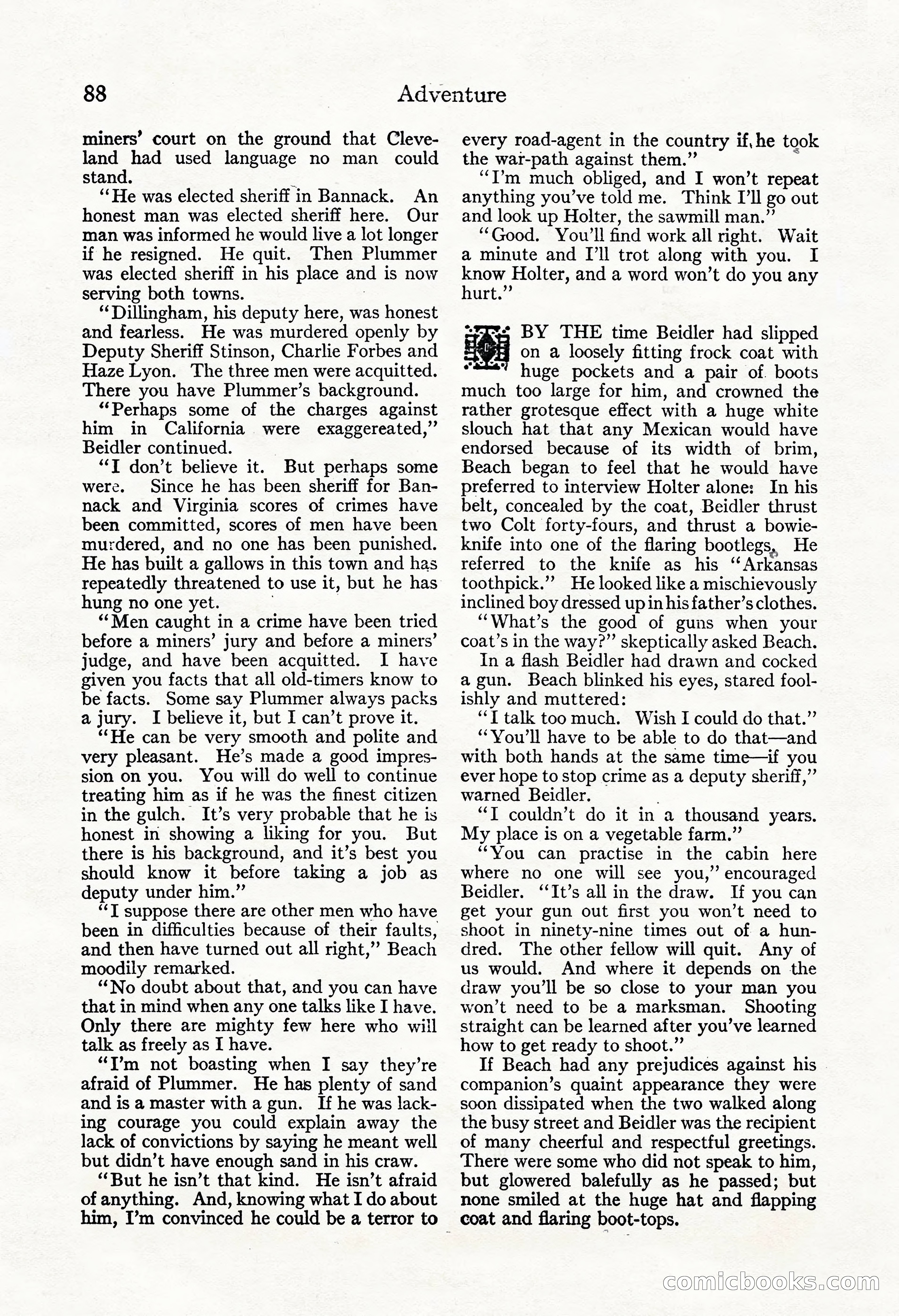 Adventure Magazine, November 30, 1922 — page 98 of 204