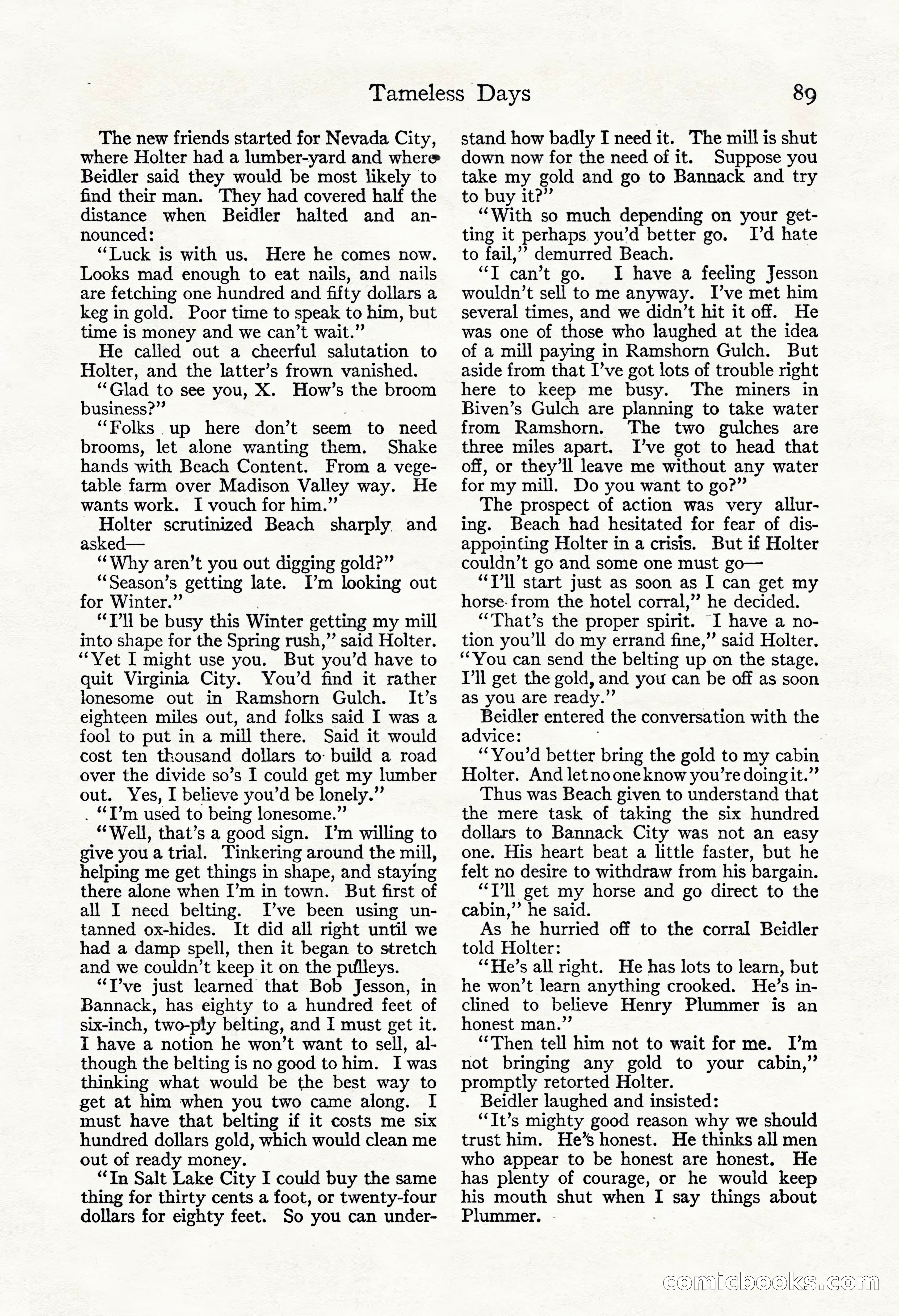 Adventure Magazine, November 30, 1922 — page 99 of 204