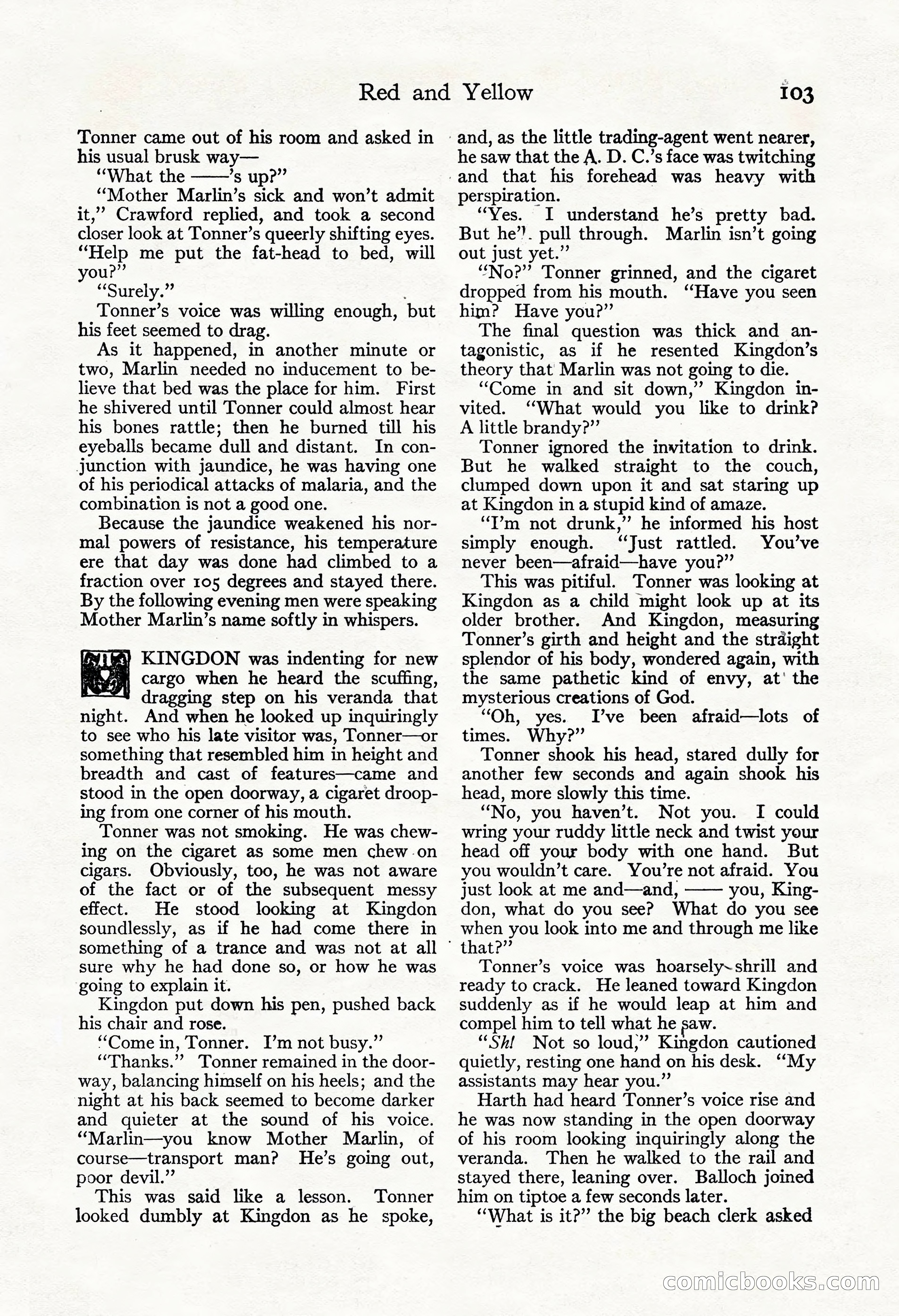 Adventure Magazine, November 30, 1922 — page 113 of 204