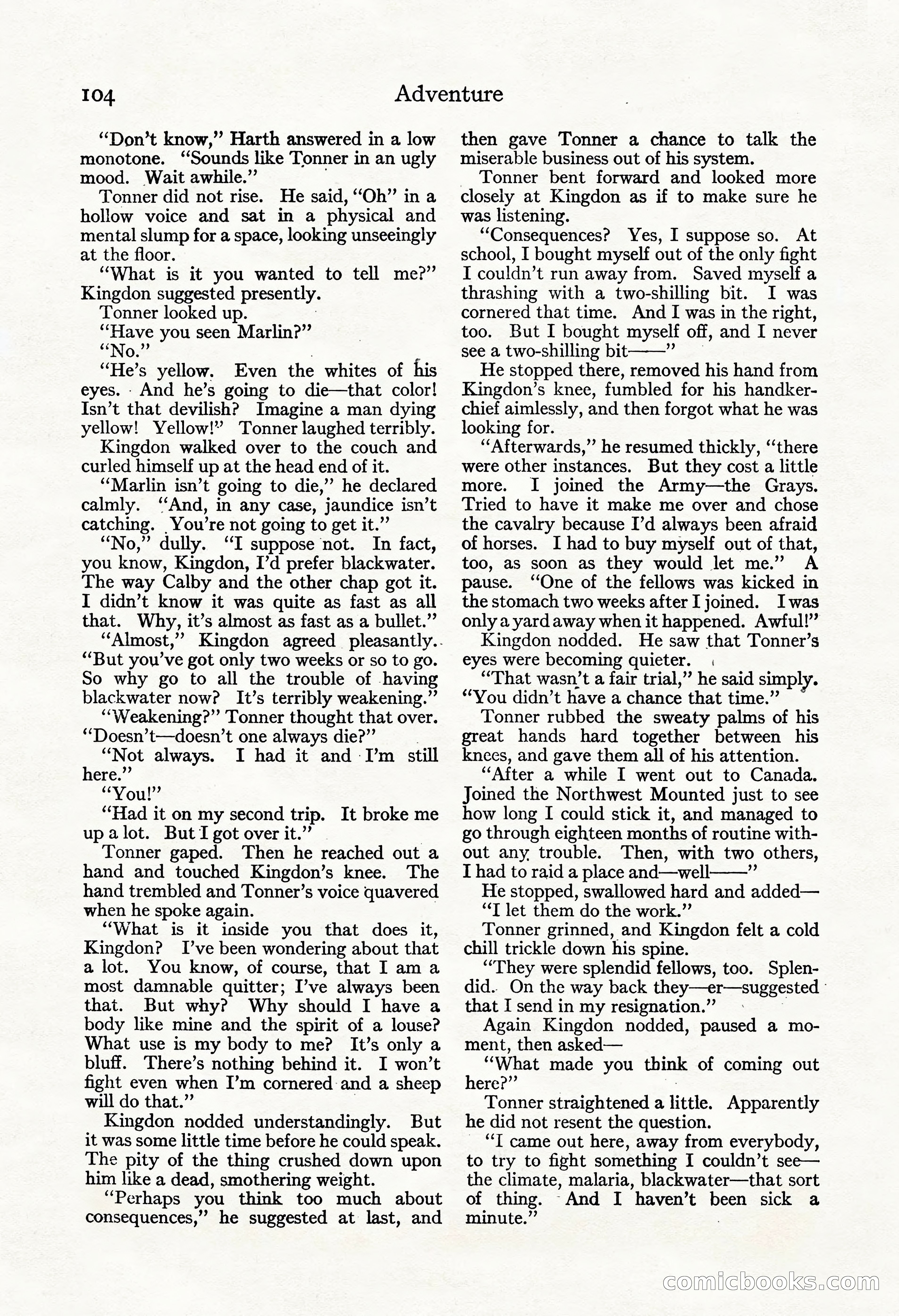 Adventure Magazine, November 30, 1922 — page 114 of 204