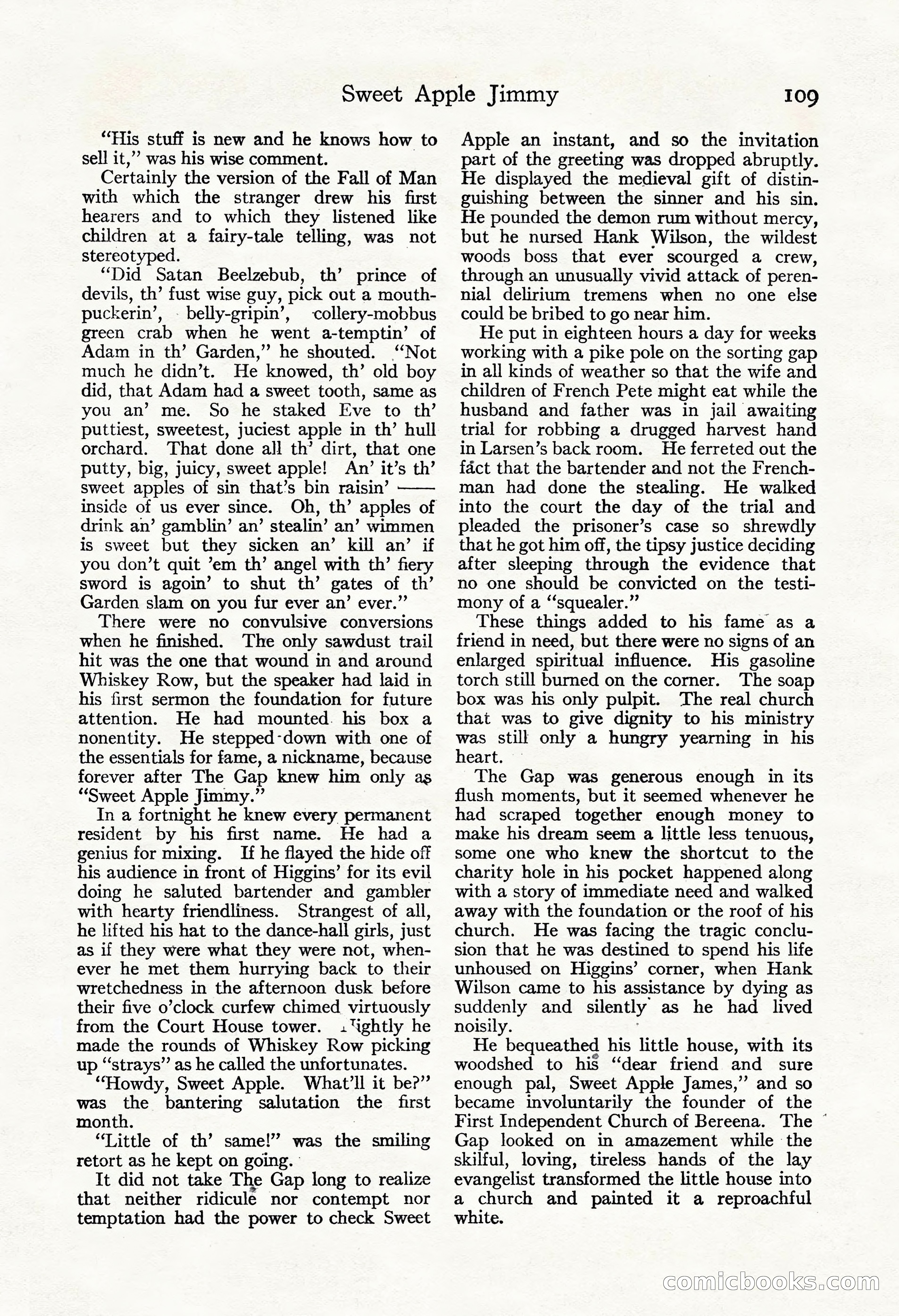 Adventure Magazine, November 30, 1922 — page 119 of 204