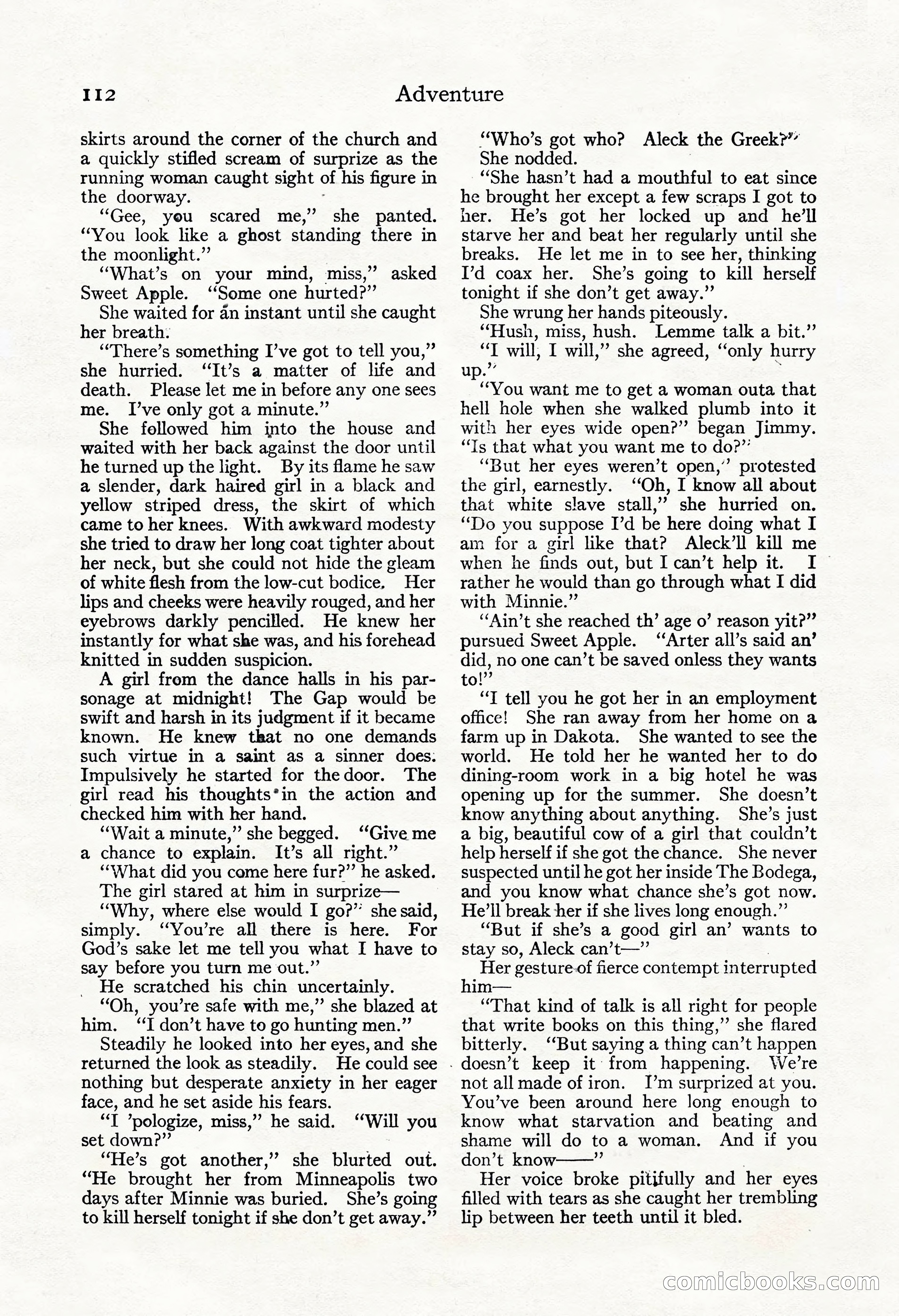 Adventure Magazine, November 30, 1922 — page 122 of 204