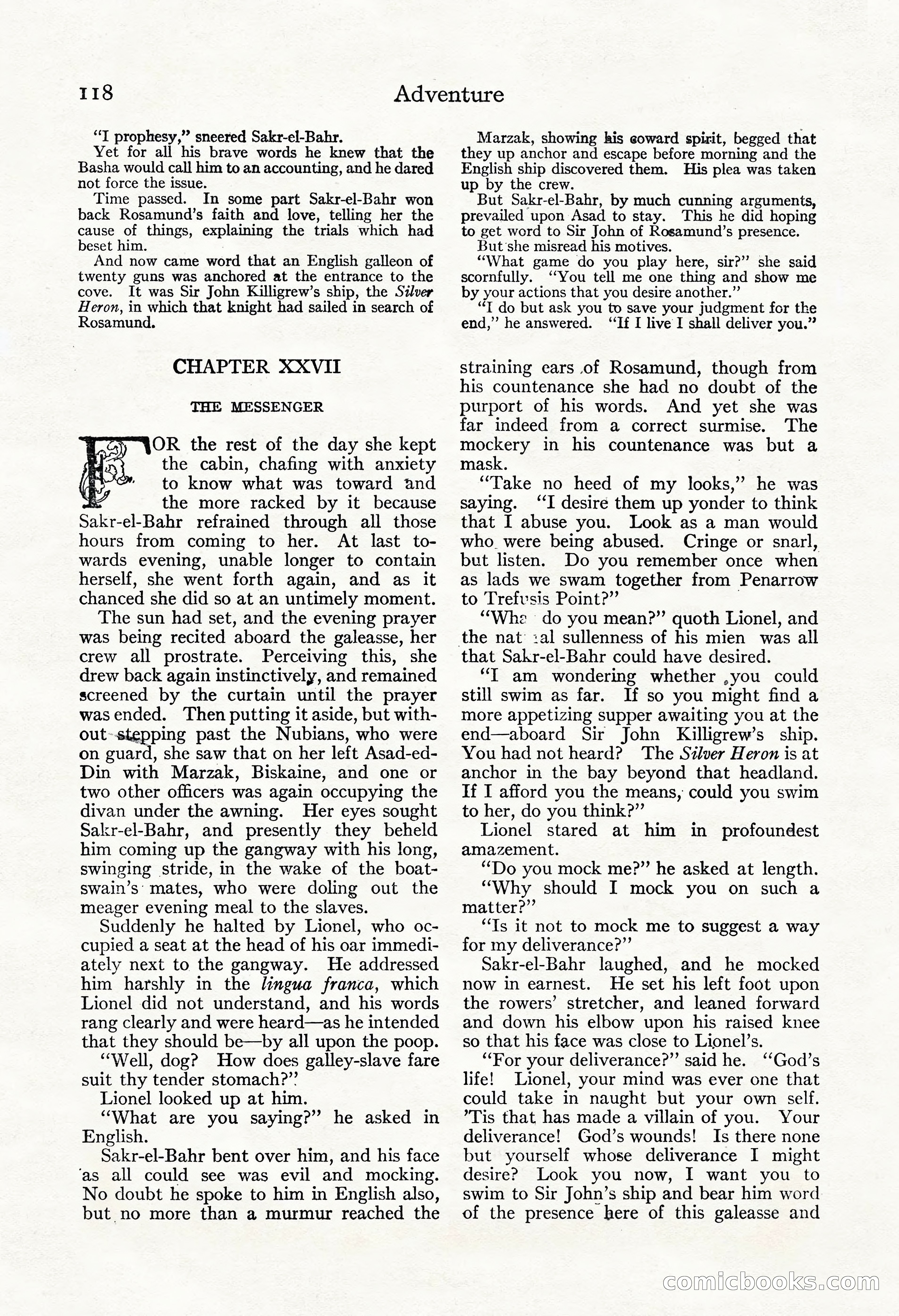 Adventure Magazine, November 30, 1922 — page 128 of 204