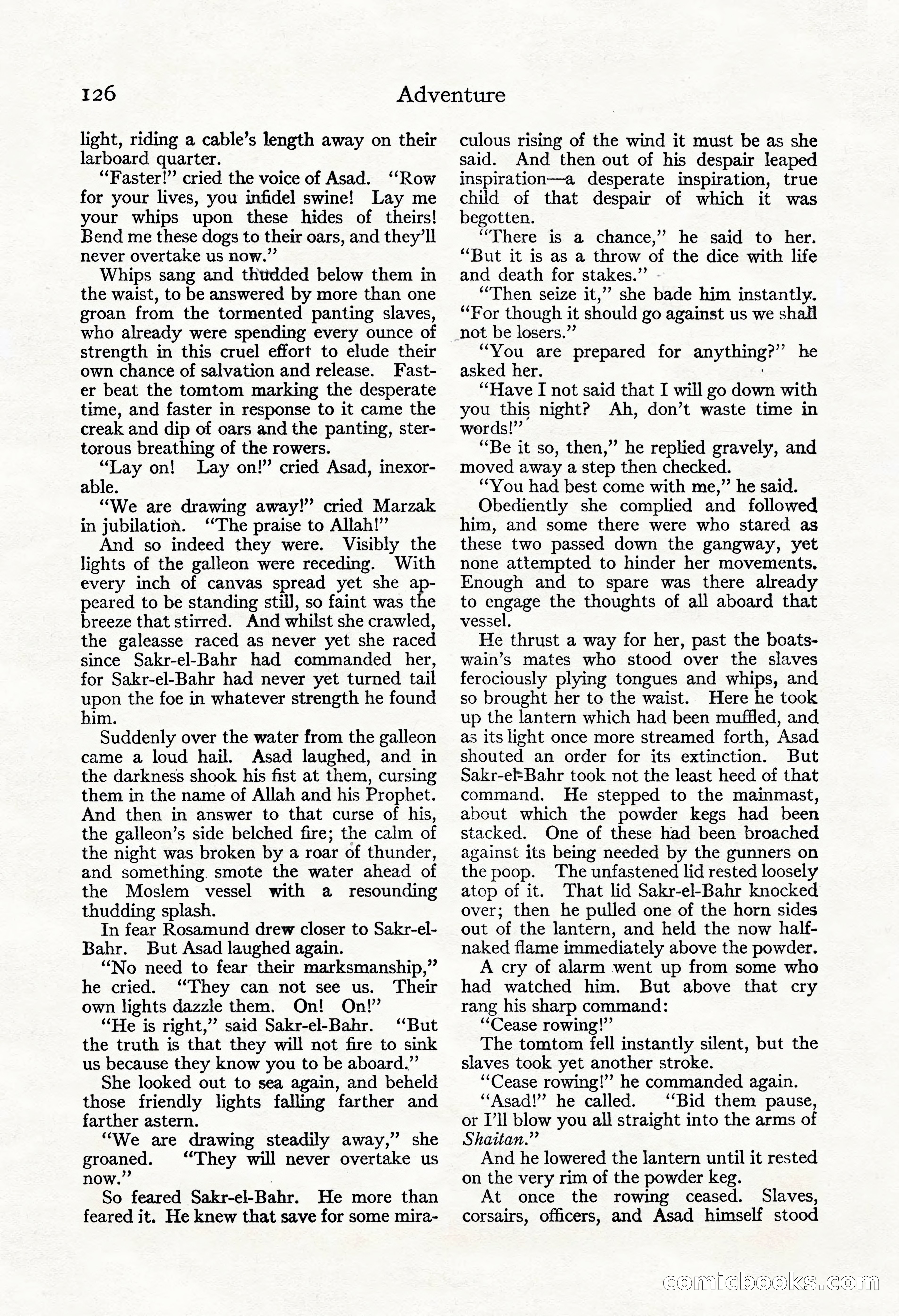 Adventure Magazine, November 30, 1922 — page 136 of 204