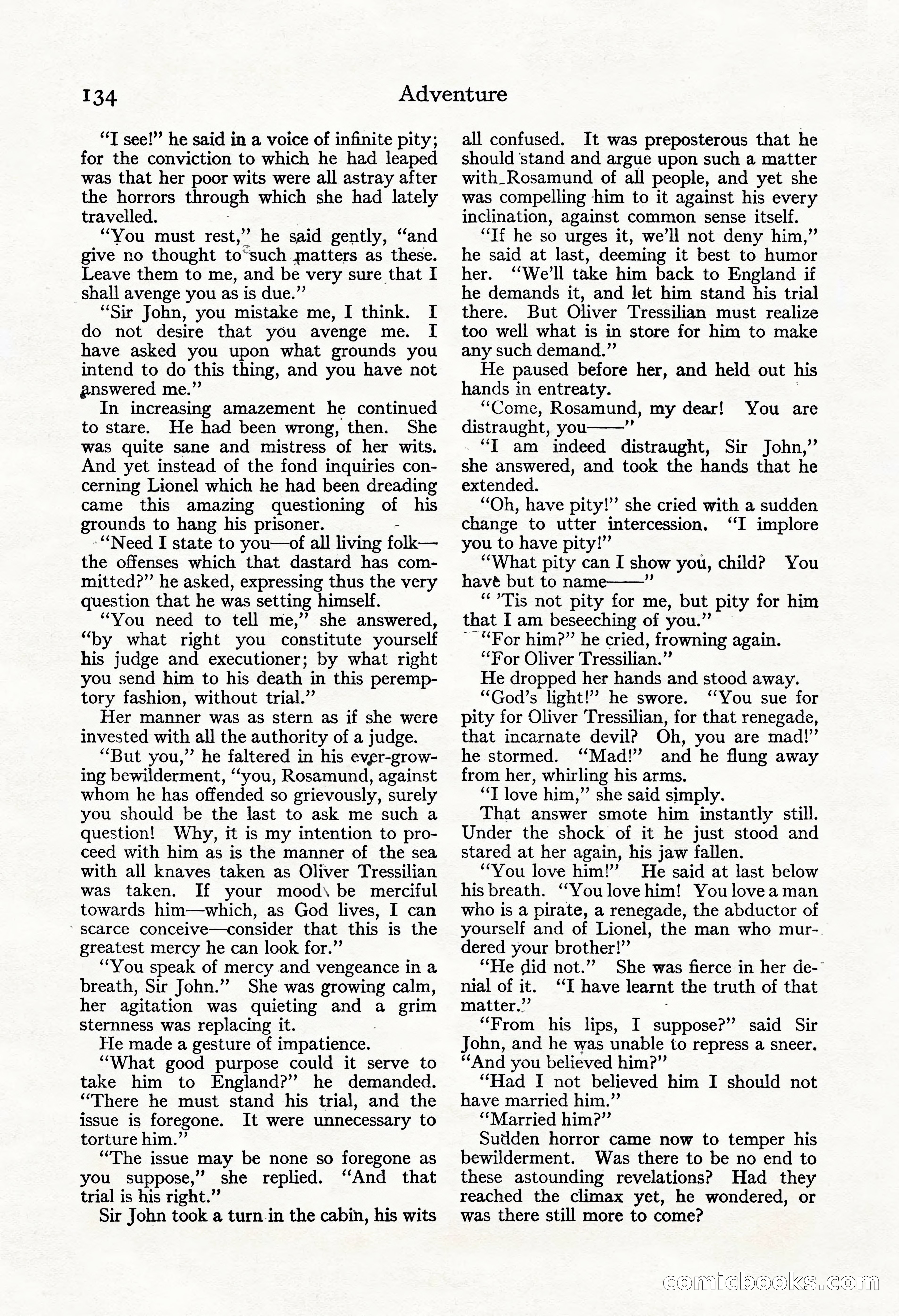 Adventure Magazine, November 30, 1922 — page 144 of 204