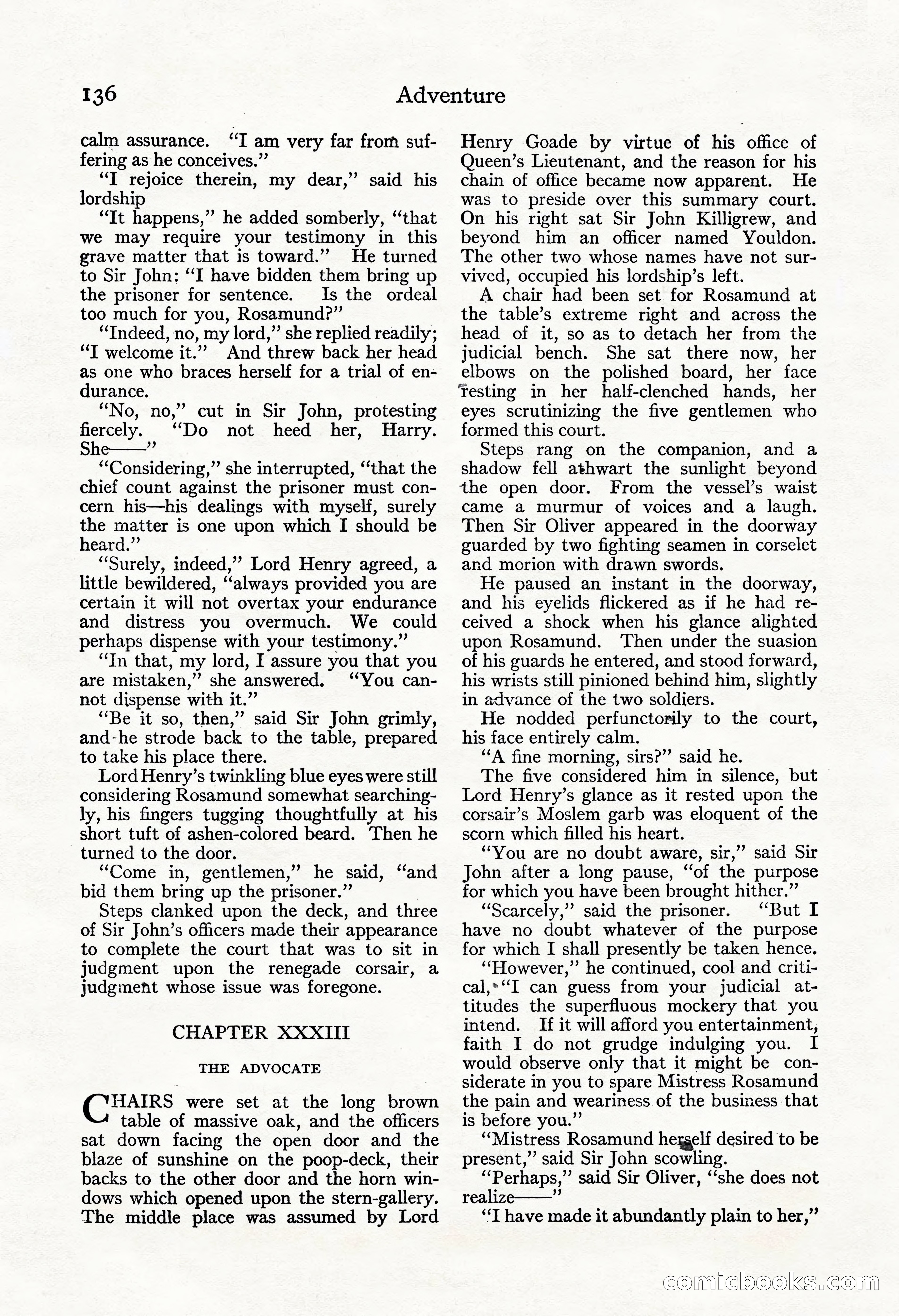 Adventure Magazine, November 30, 1922 — page 146 of 204