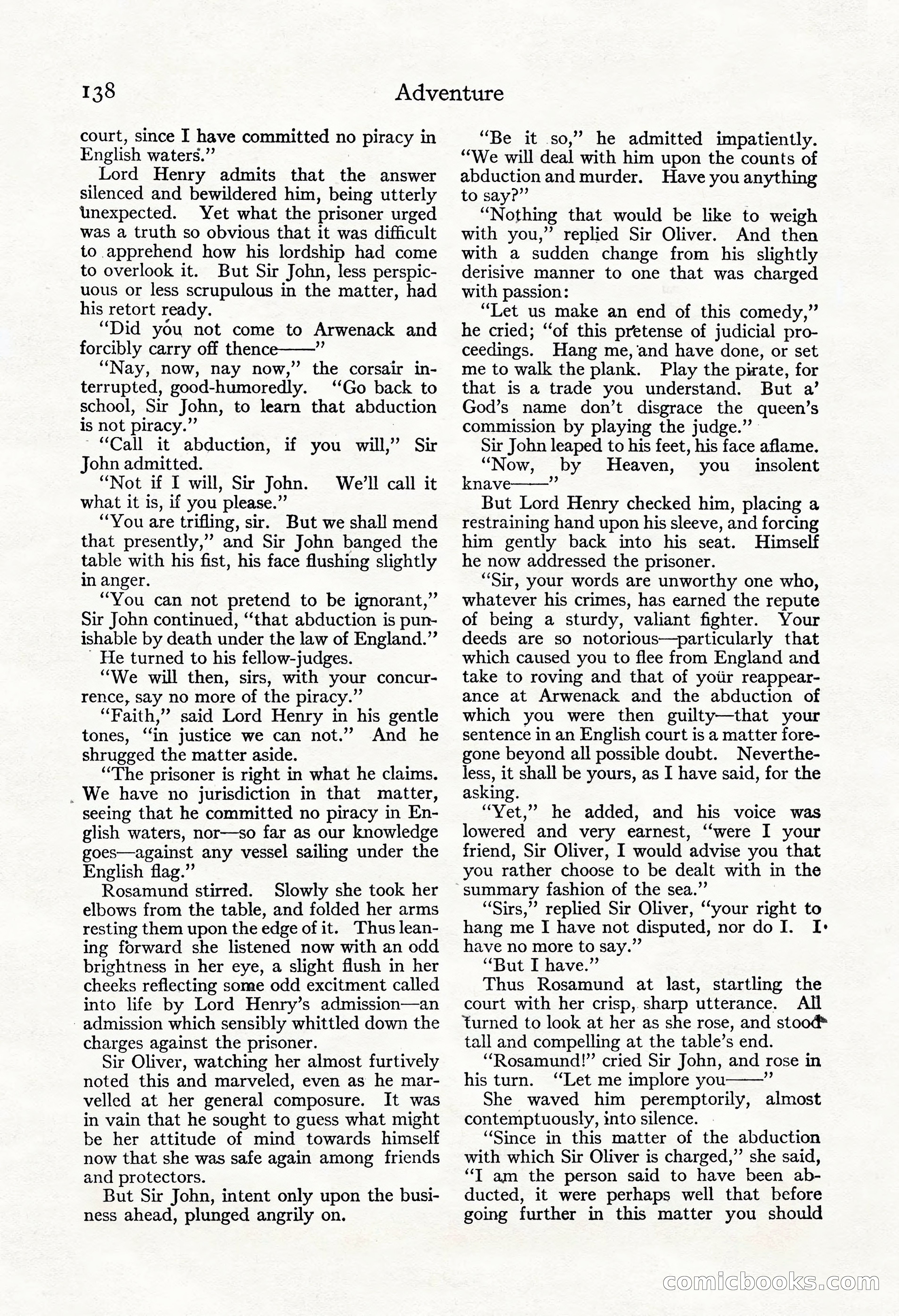 Adventure Magazine, November 30, 1922 — page 148 of 204