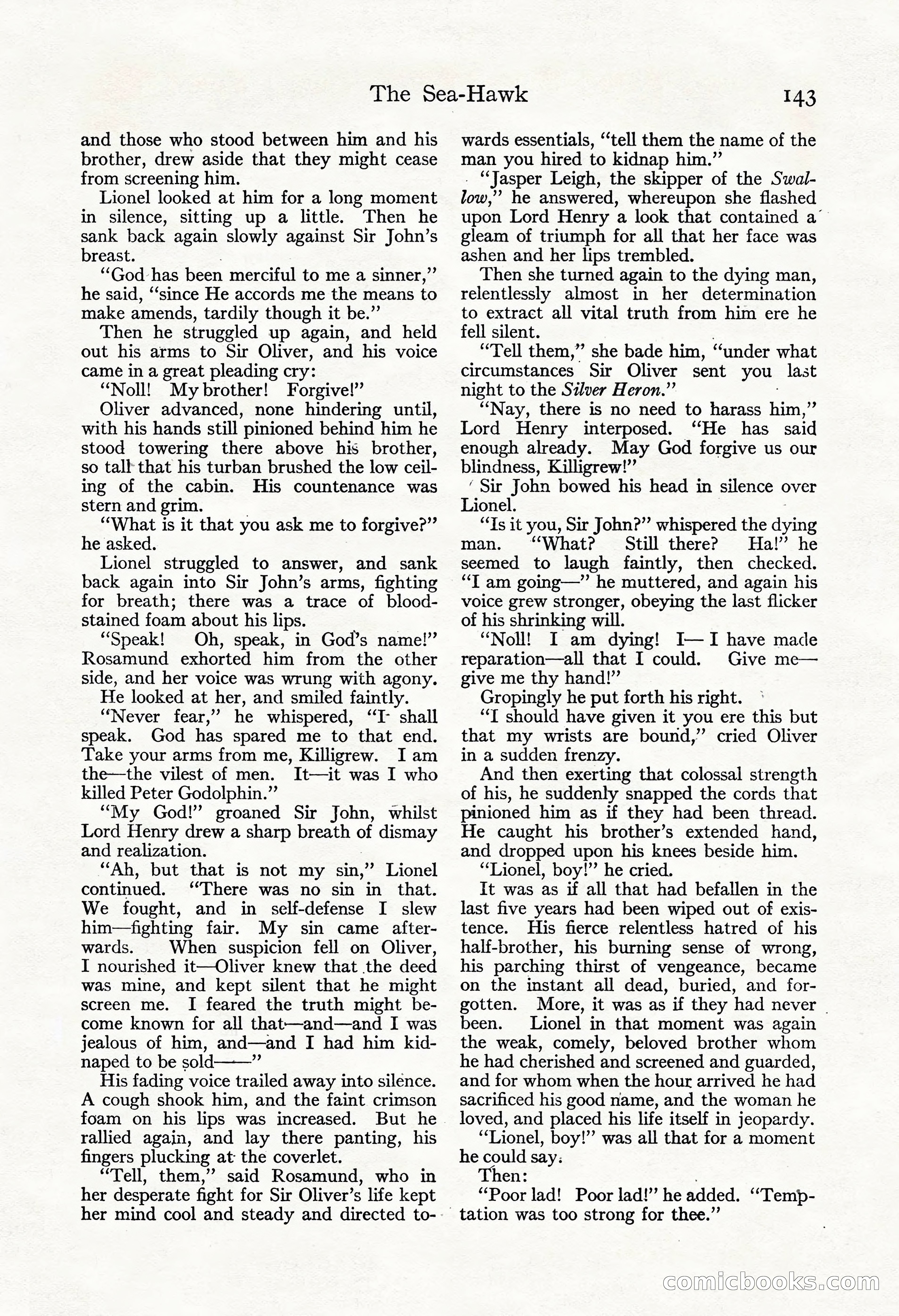 Adventure Magazine, November 30, 1922 — page 153 of 204