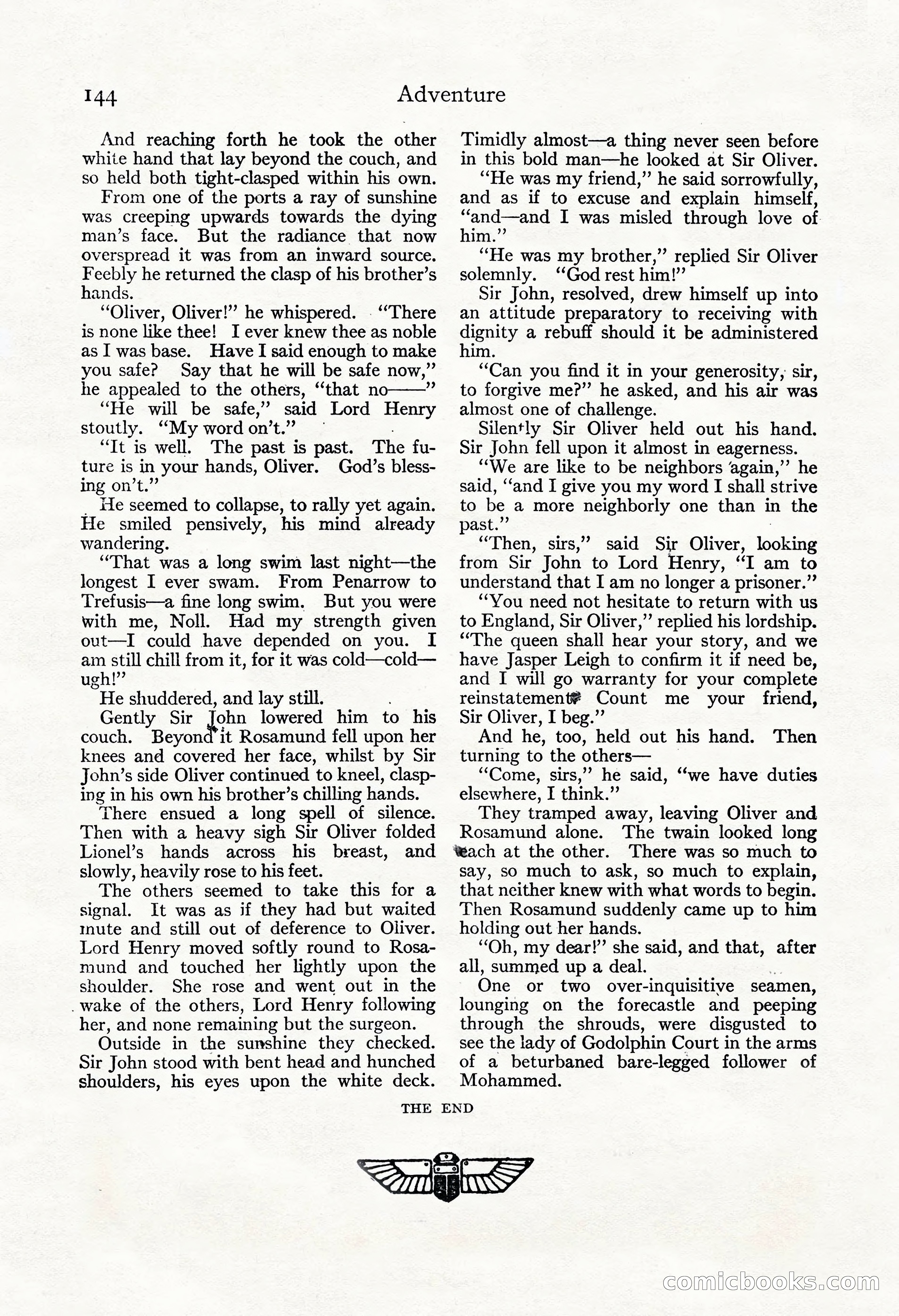 Adventure Magazine, November 30, 1922 — page 154 of 204