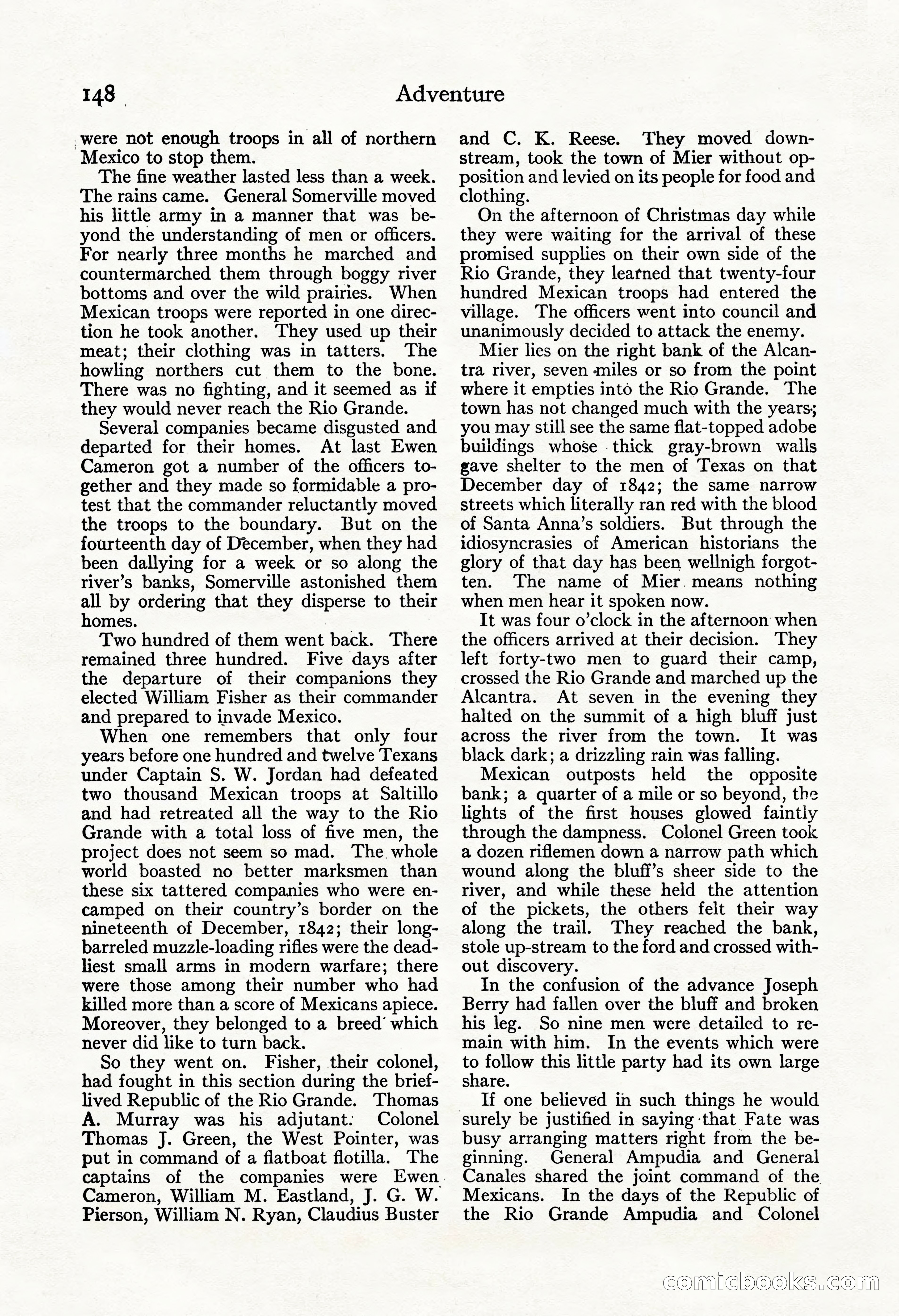 Adventure Magazine, November 30, 1922 — page 158 of 204