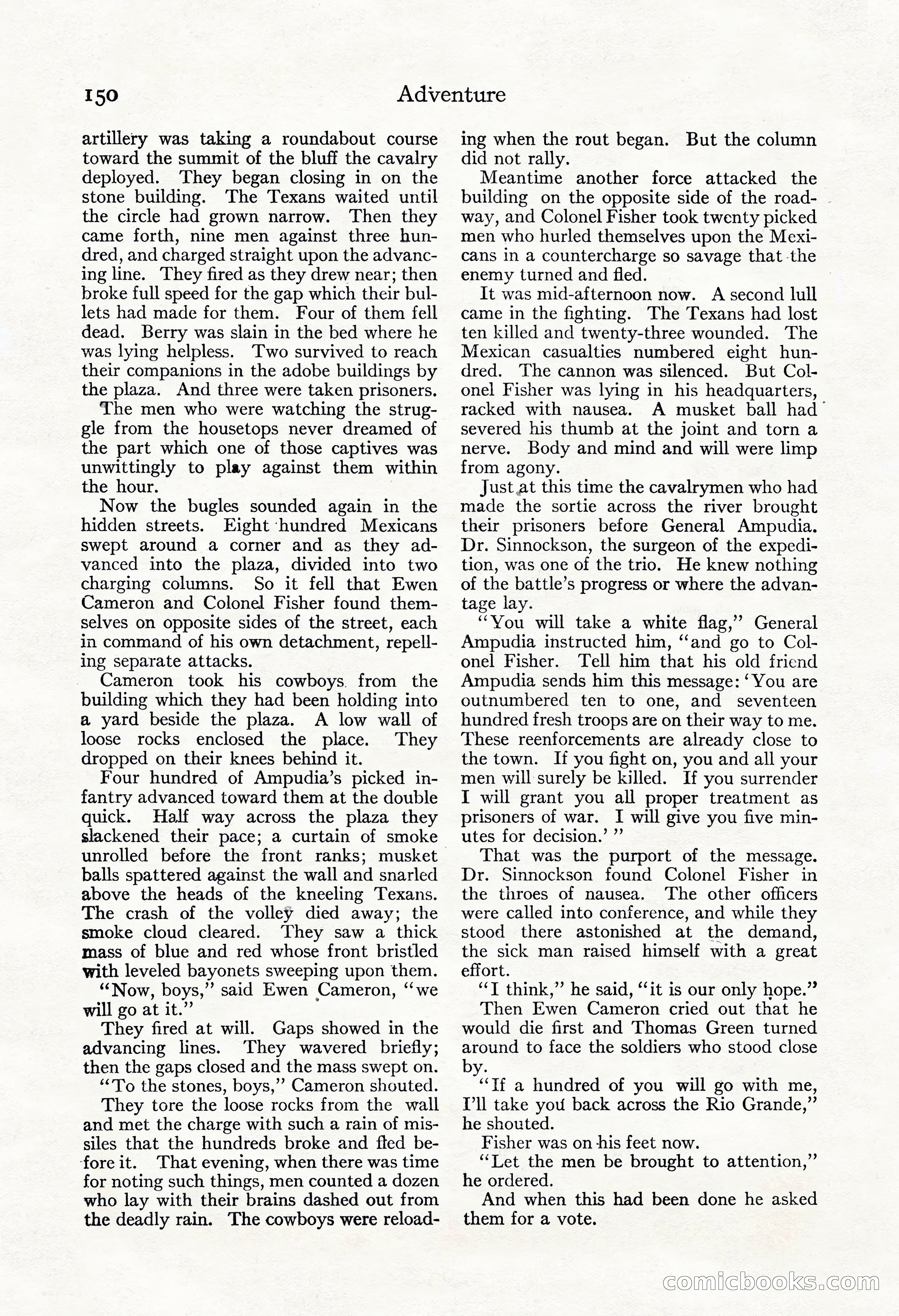 Adventure Magazine, November 30, 1922 — page 160 of 204