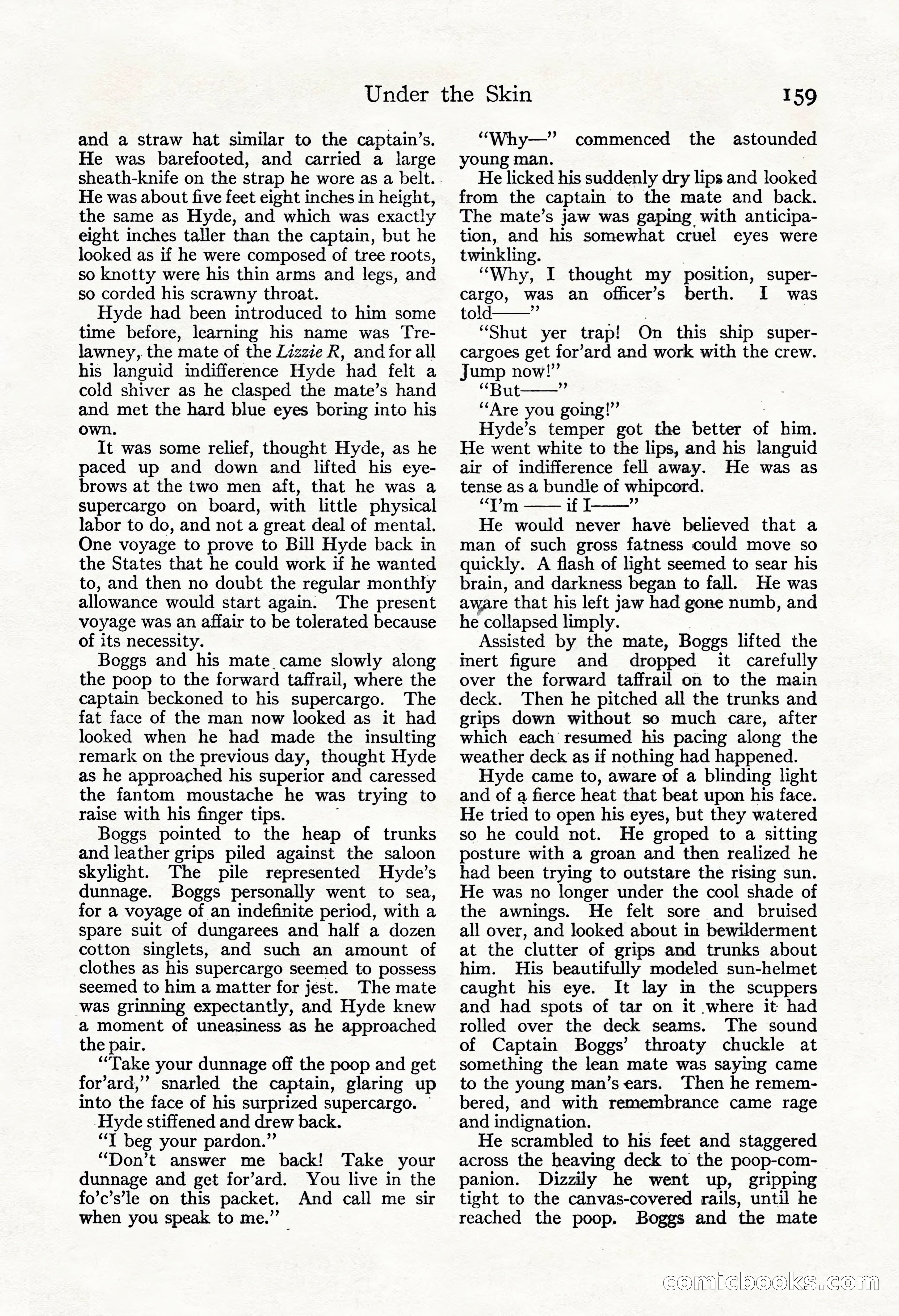 Adventure Magazine, November 30, 1922 — page 169 of 204