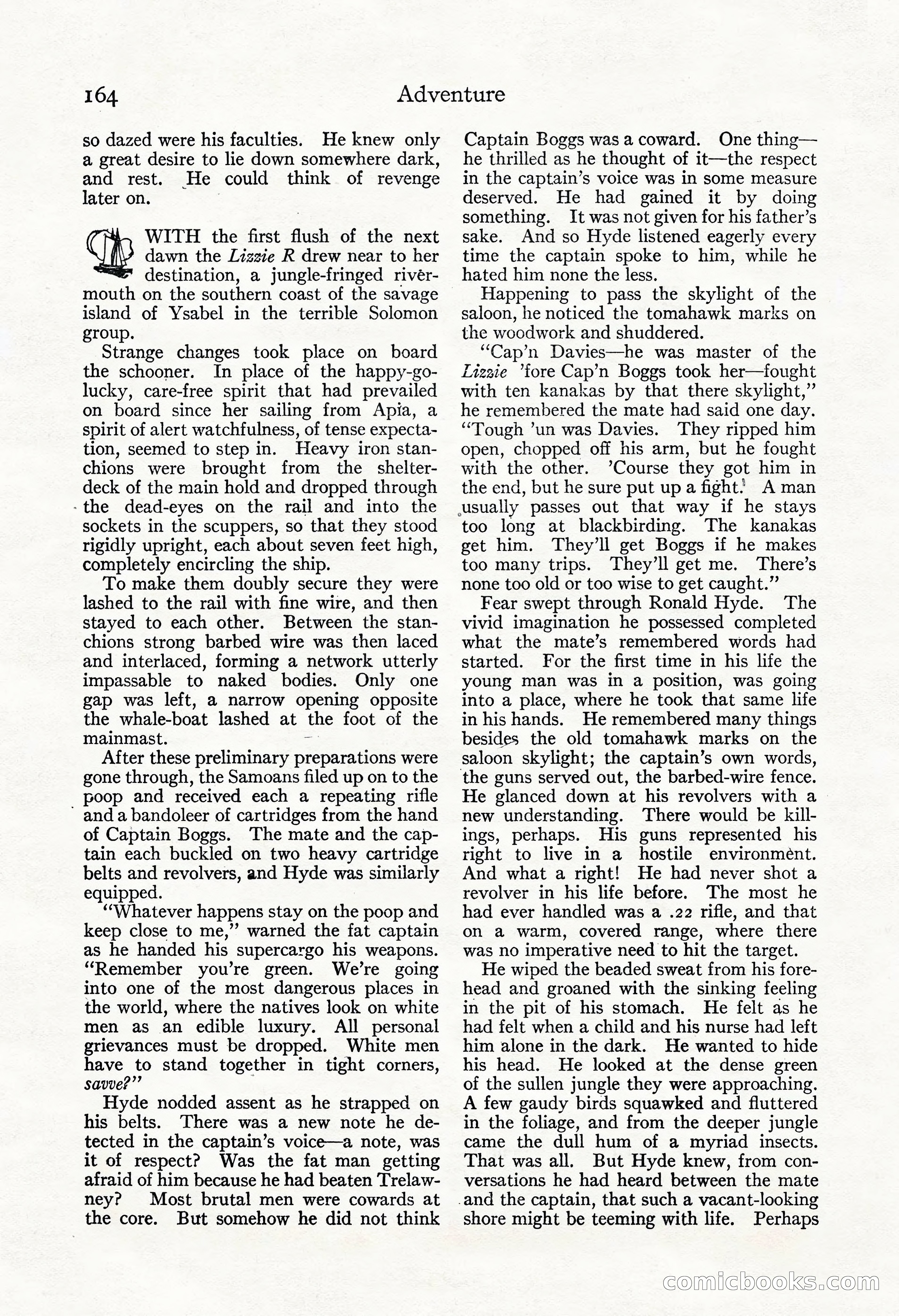 Adventure Magazine, November 30, 1922 — page 174 of 204