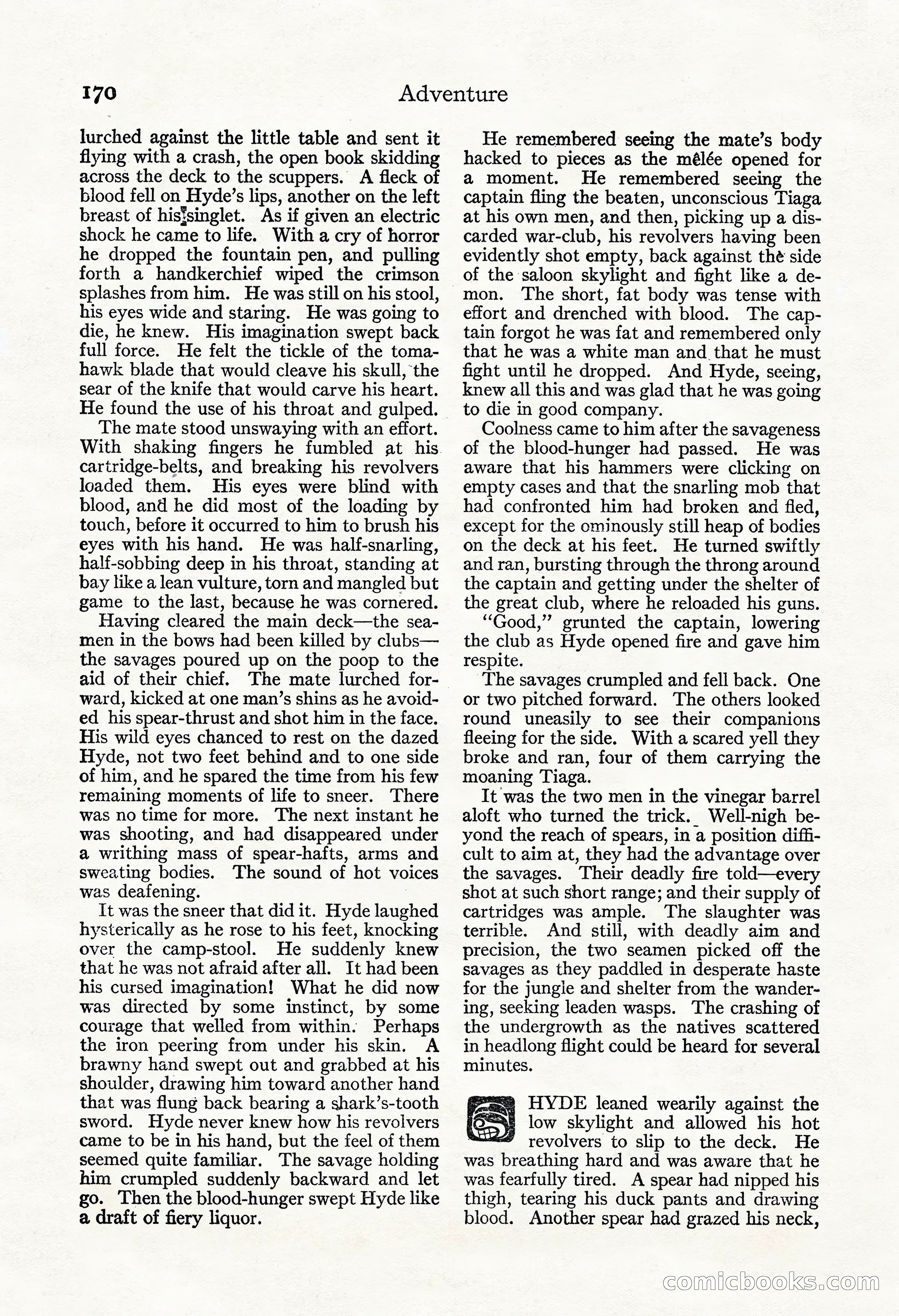 Adventure Magazine, November 30, 1922 — page 180 of 204