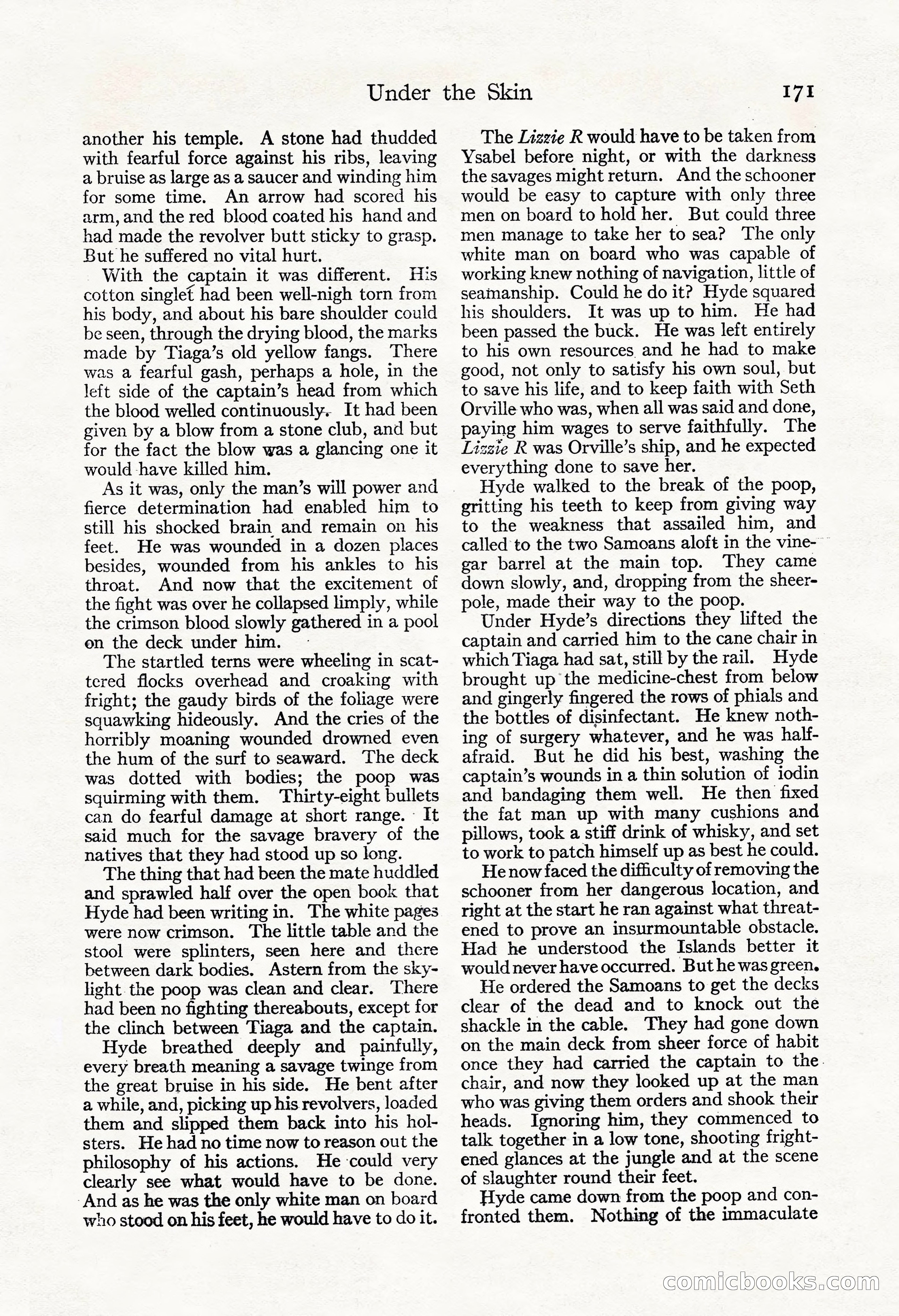 Adventure Magazine, November 30, 1922 — page 181 of 204