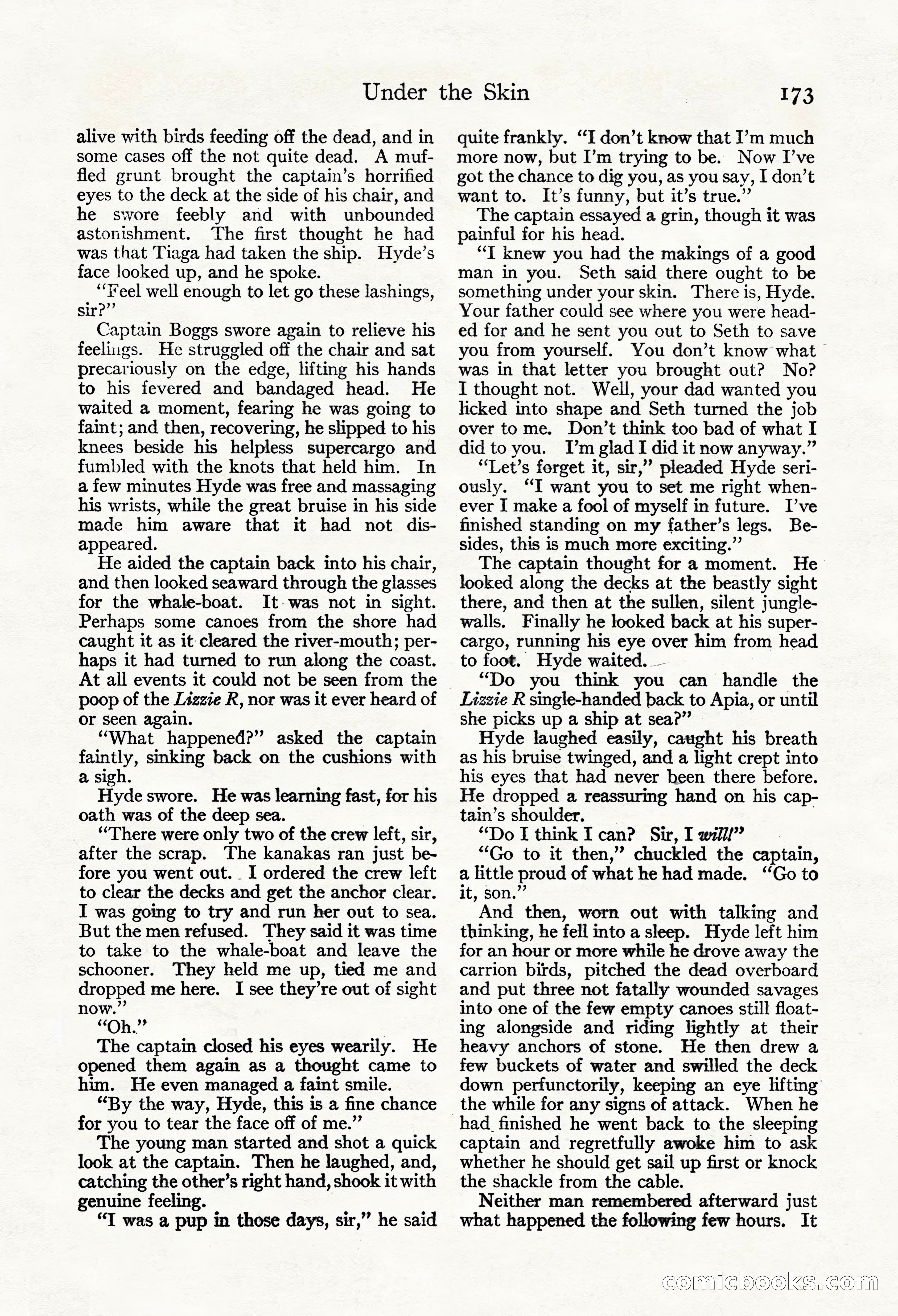 Adventure Magazine, November 30, 1922 — page 183 of 204