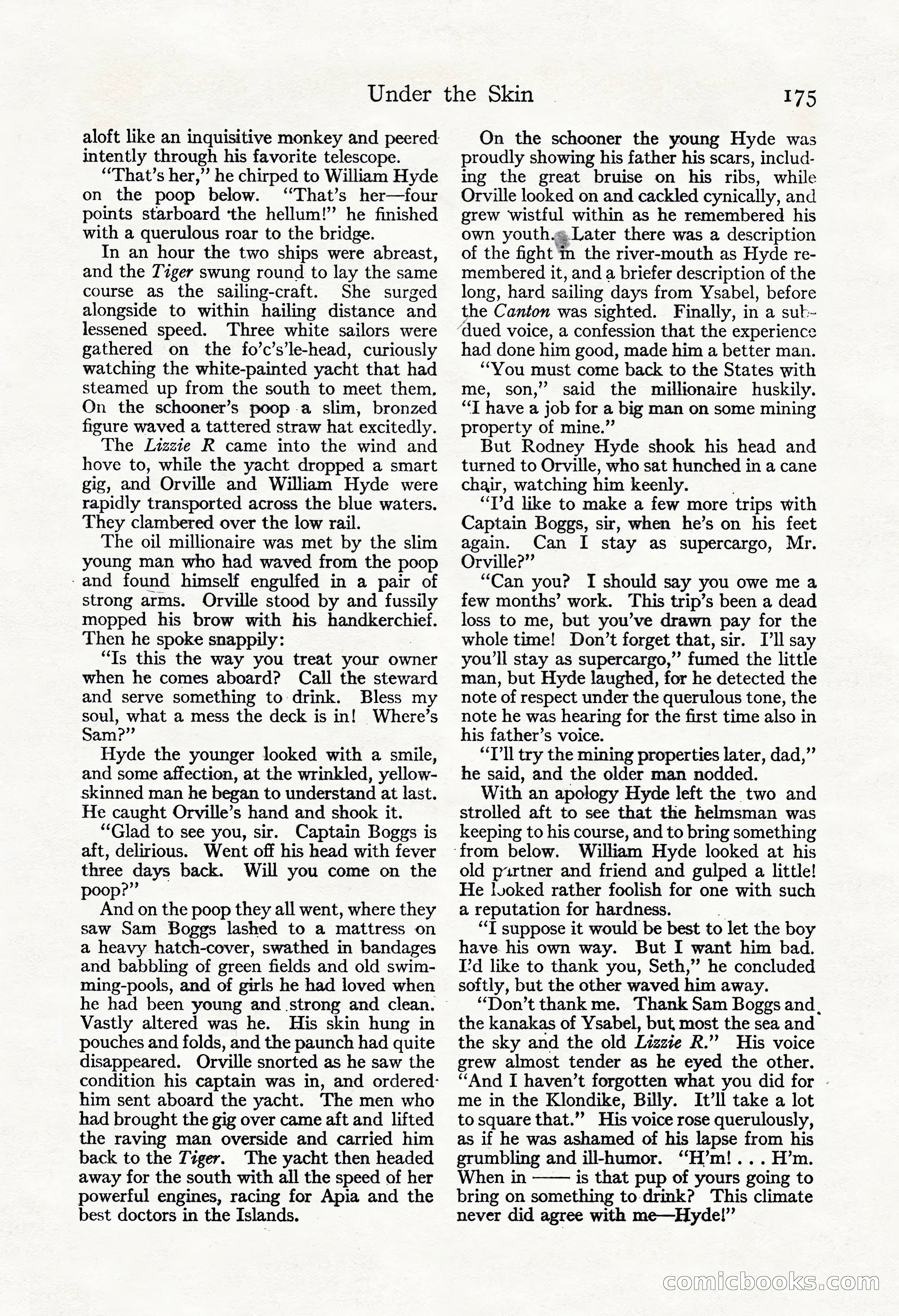Adventure Magazine, November 30, 1922 — page 185 of 204