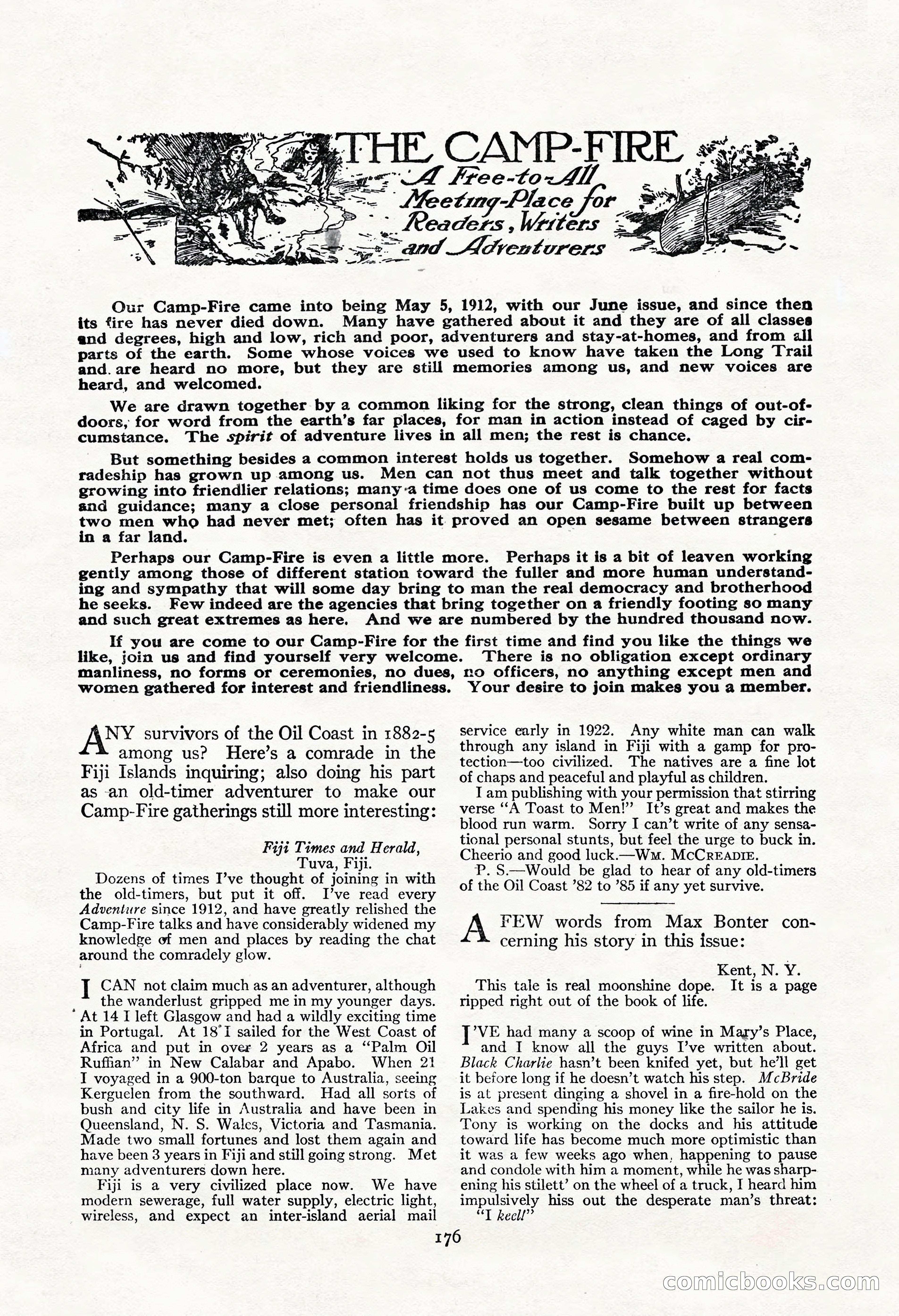 Adventure Magazine, November 30, 1922 — page 186 of 204