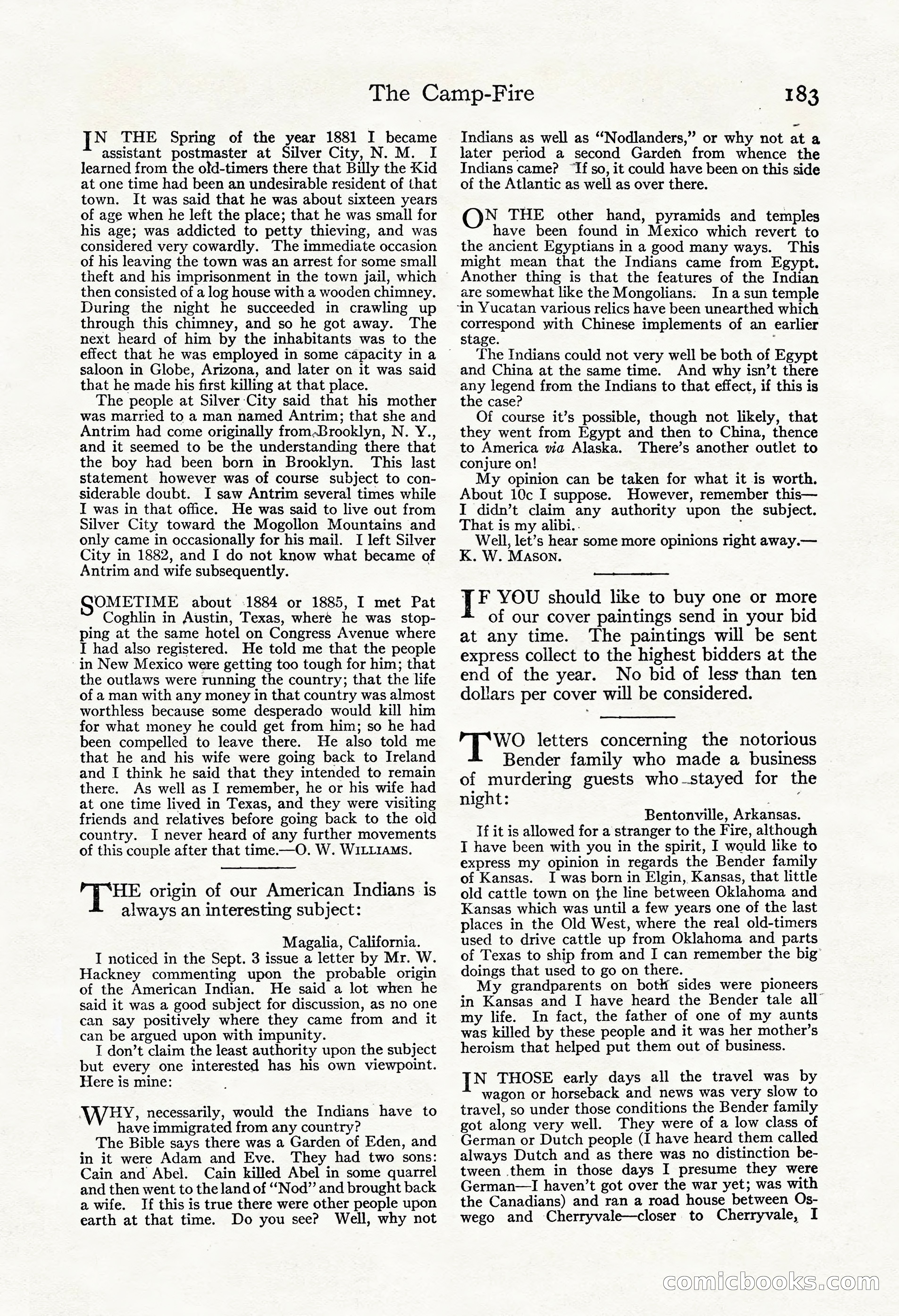 Adventure Magazine, November 30, 1922 — page 193 of 204