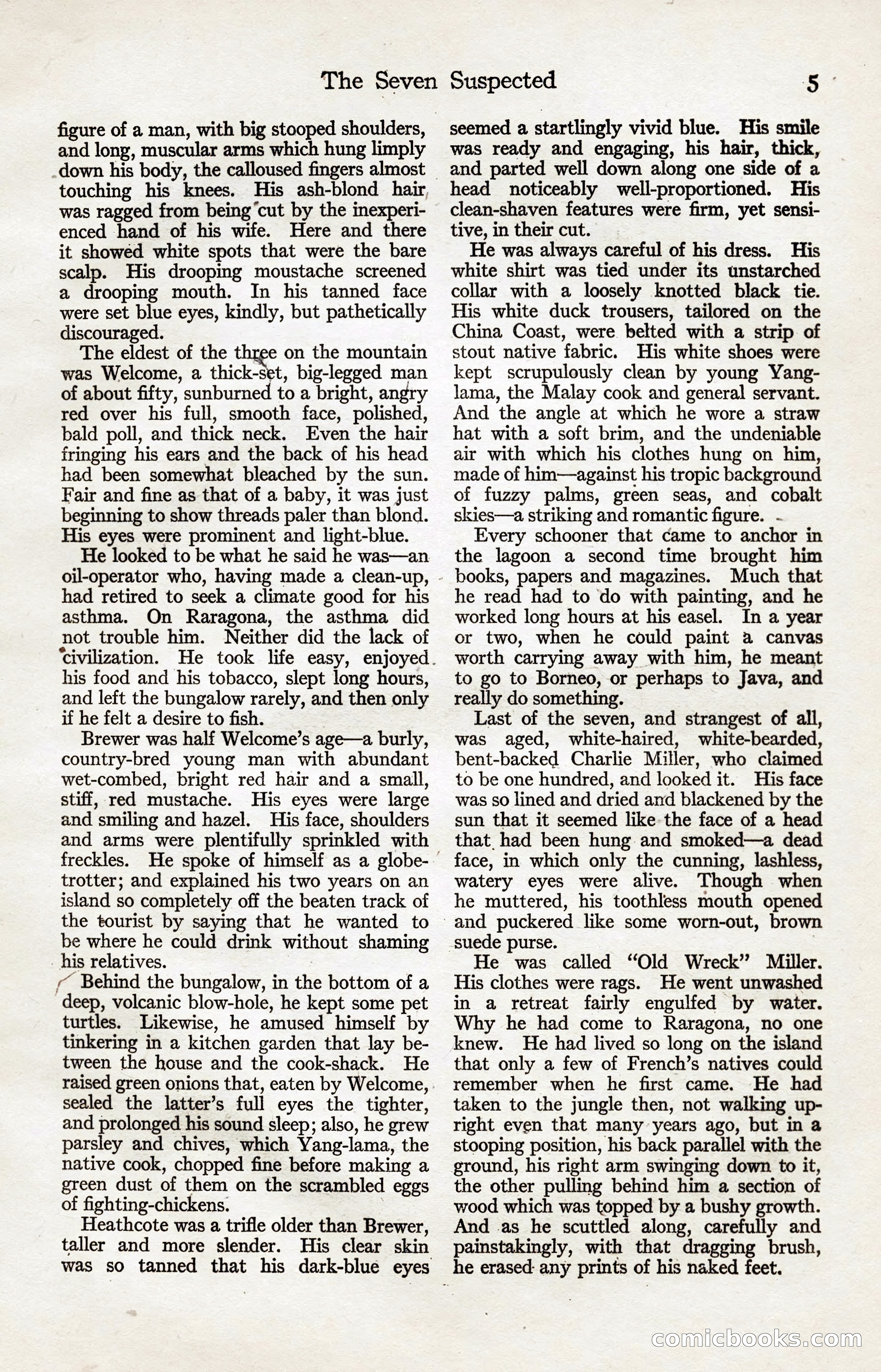 Adventure Magazine, January 20, 1923 — page 7 of 194
