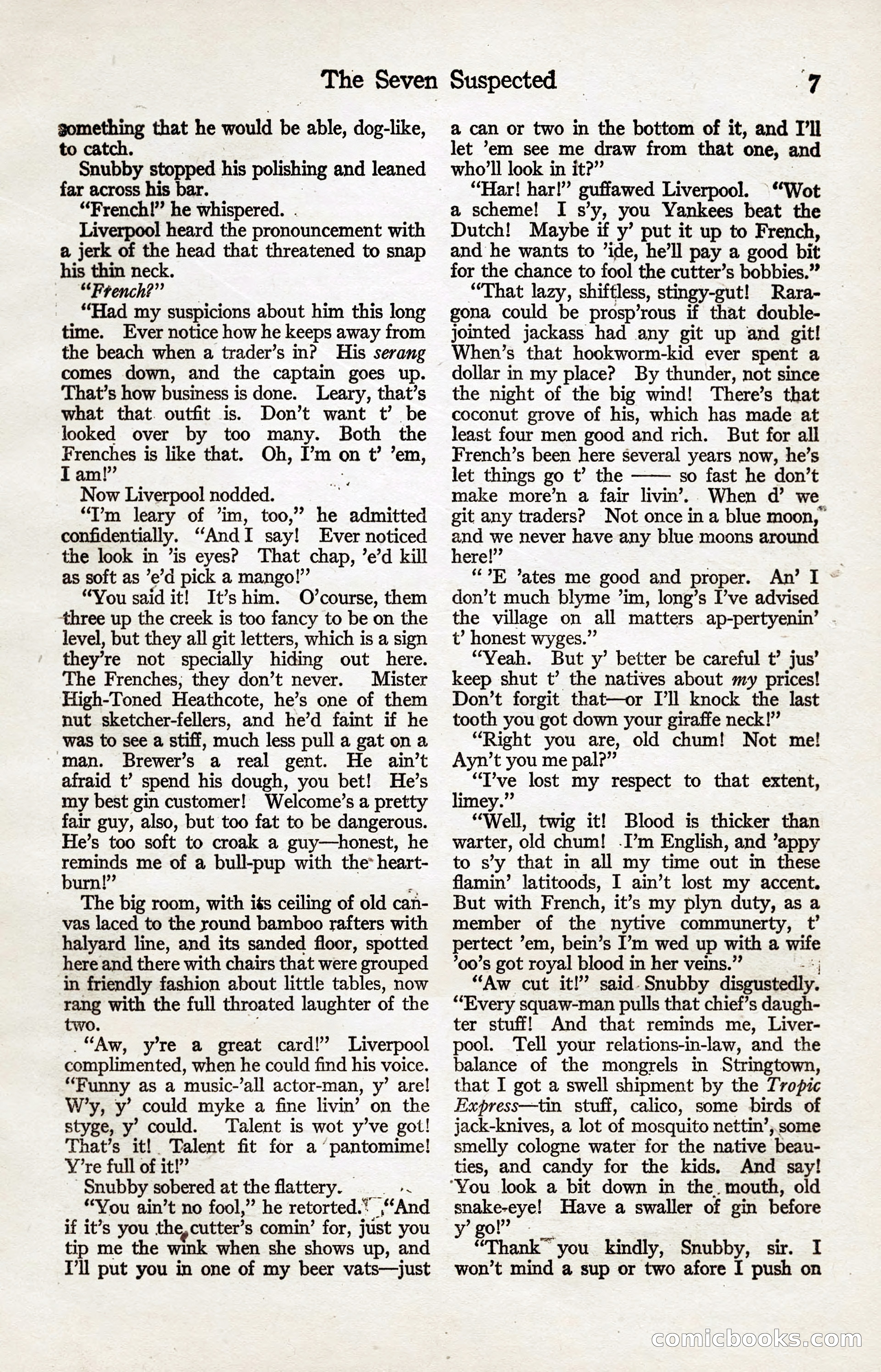 Adventure Magazine, January 20, 1923 — page 9 of 194