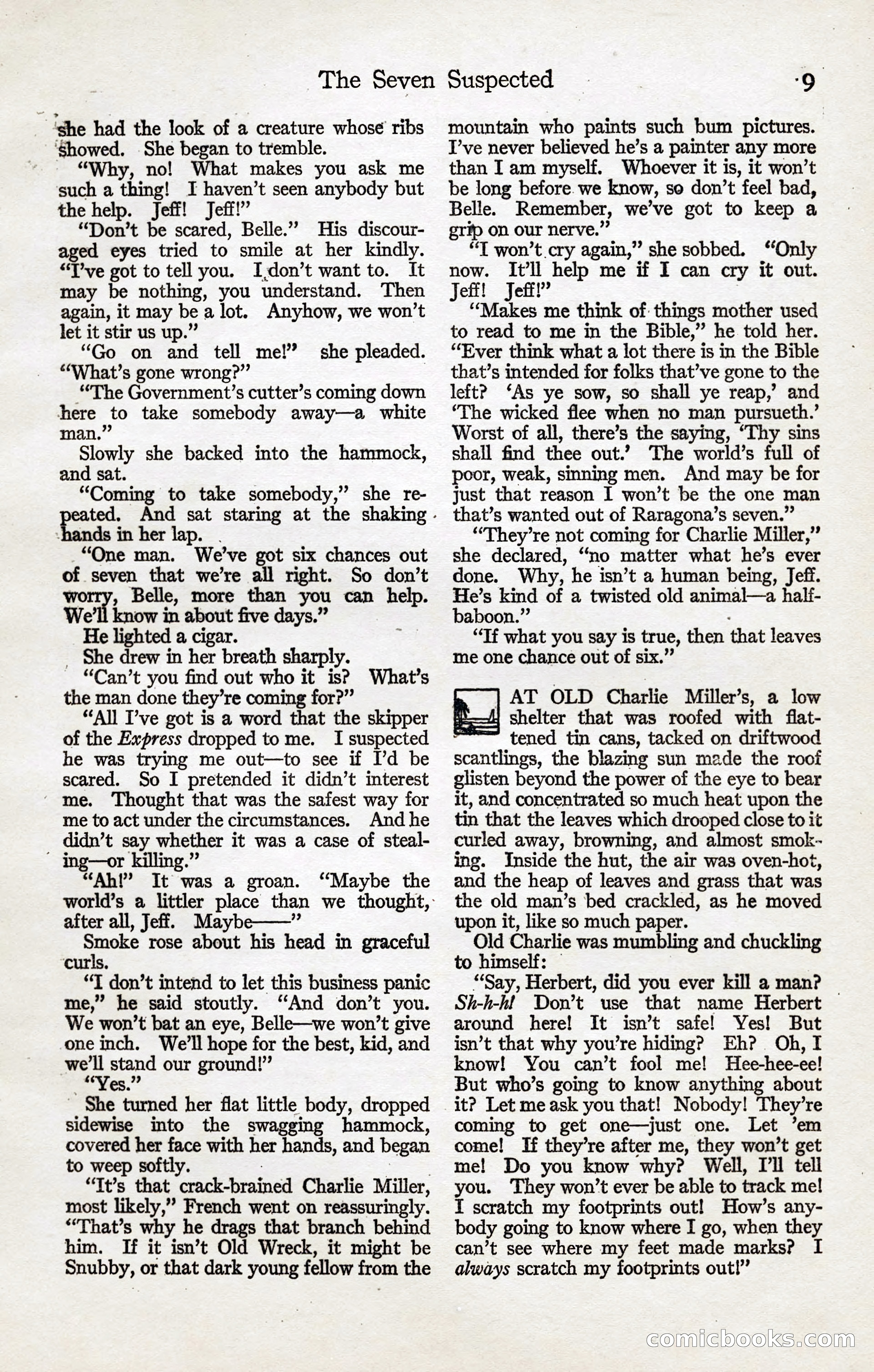 Adventure Magazine, January 20, 1923 — page 11 of 194