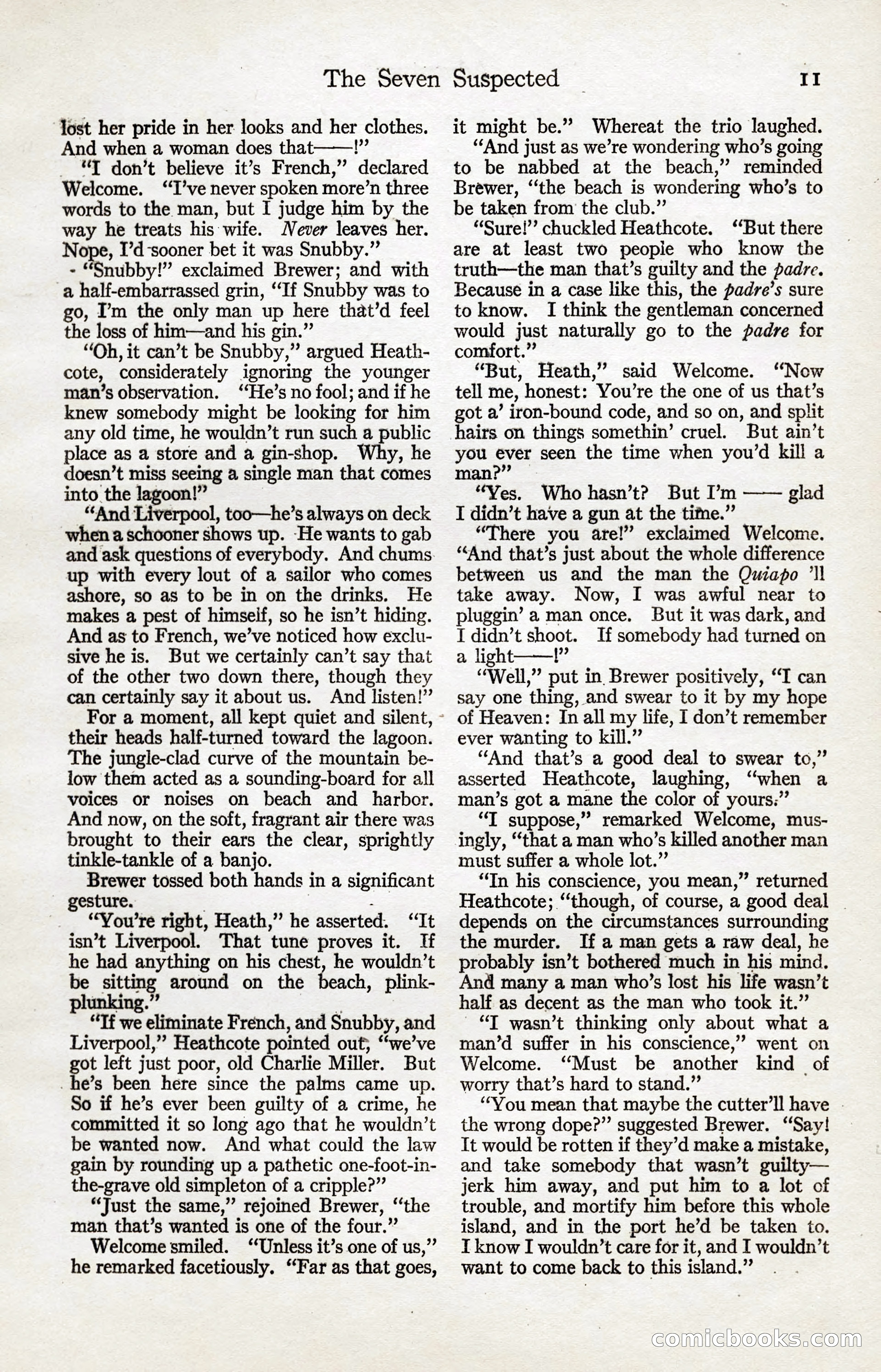 Adventure Magazine, January 20, 1923 — page 13 of 194