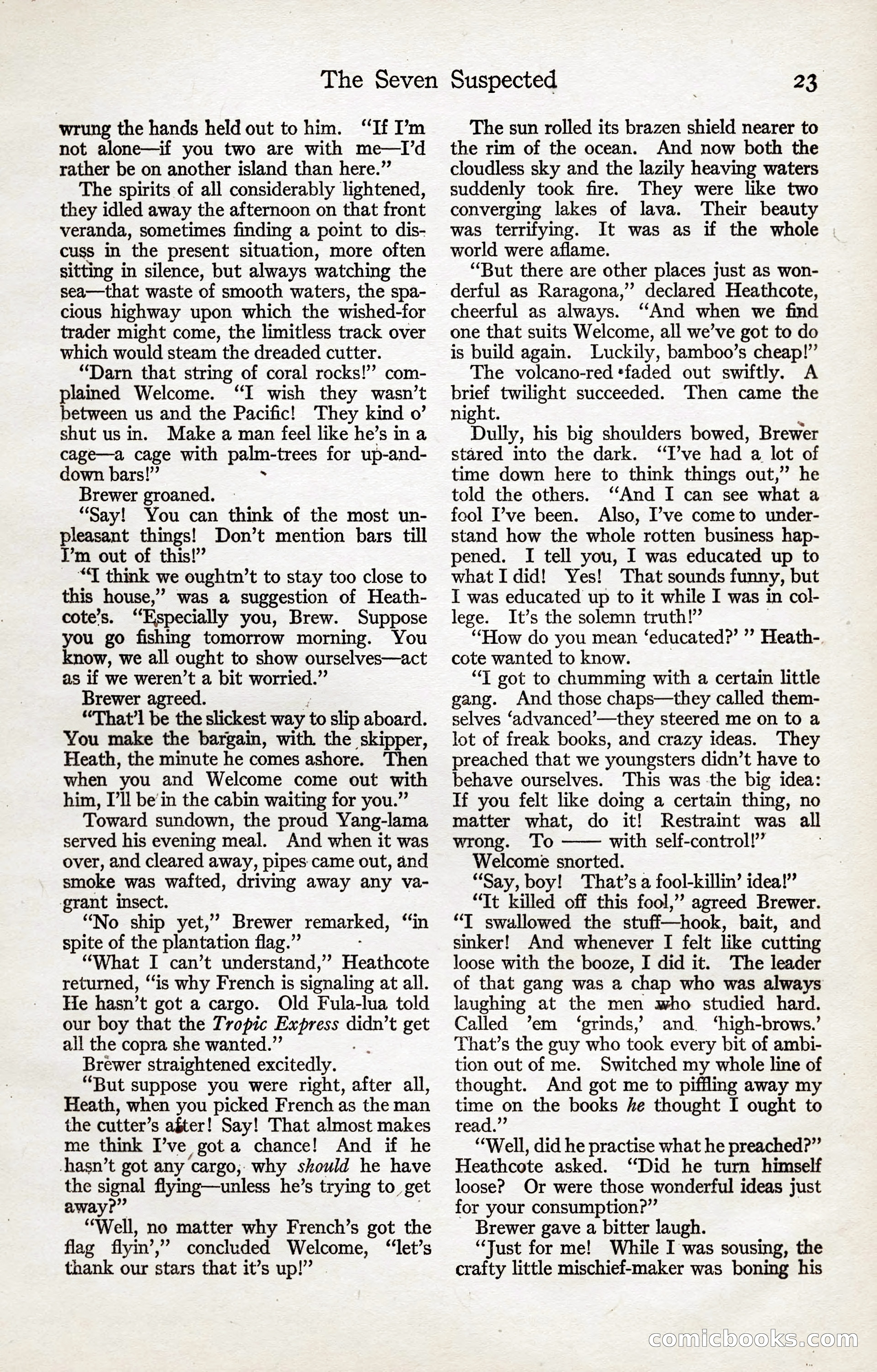 Adventure Magazine, January 20, 1923 — page 25 of 194