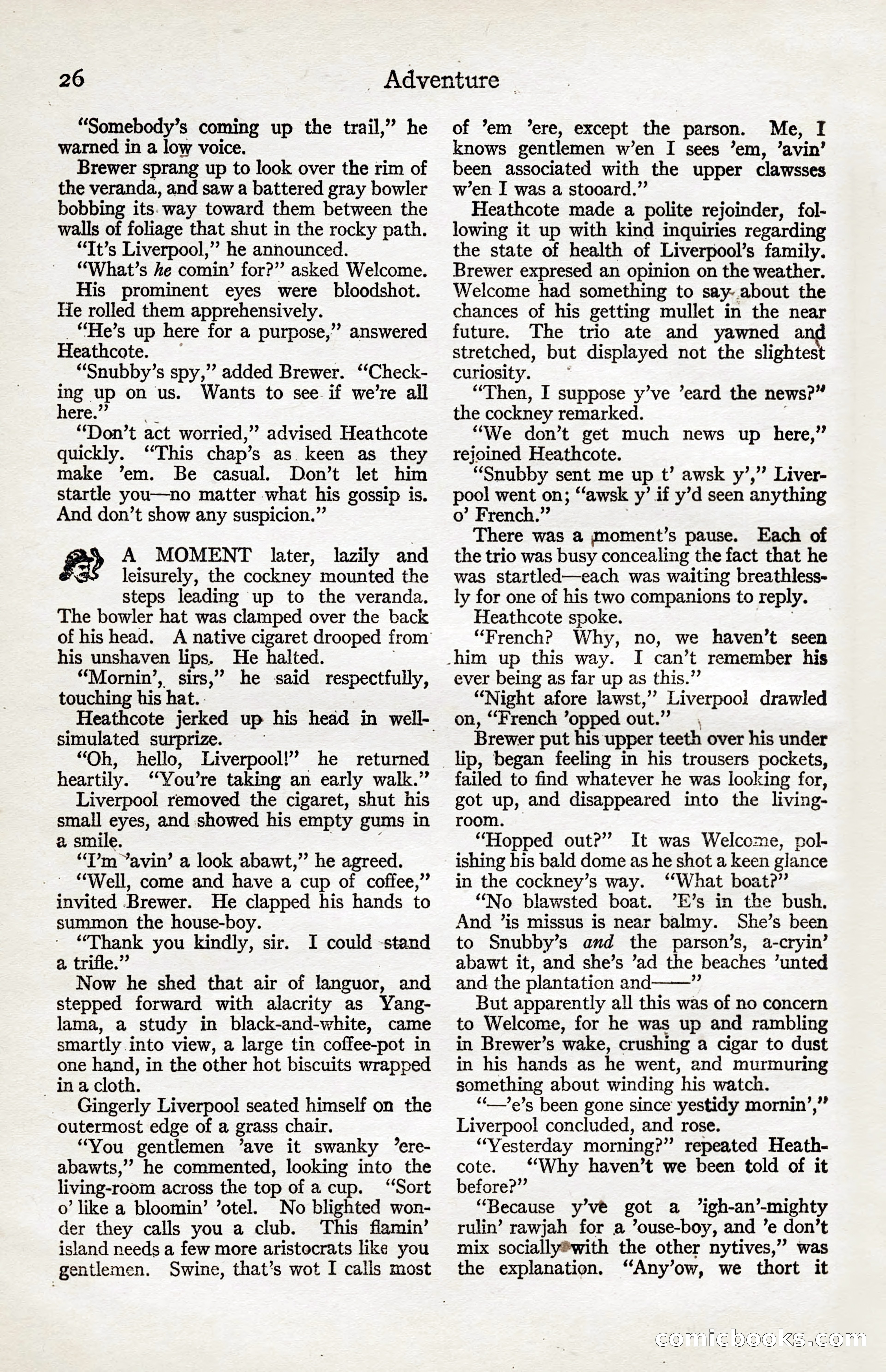 Adventure Magazine, January 20, 1923 — page 28 of 194