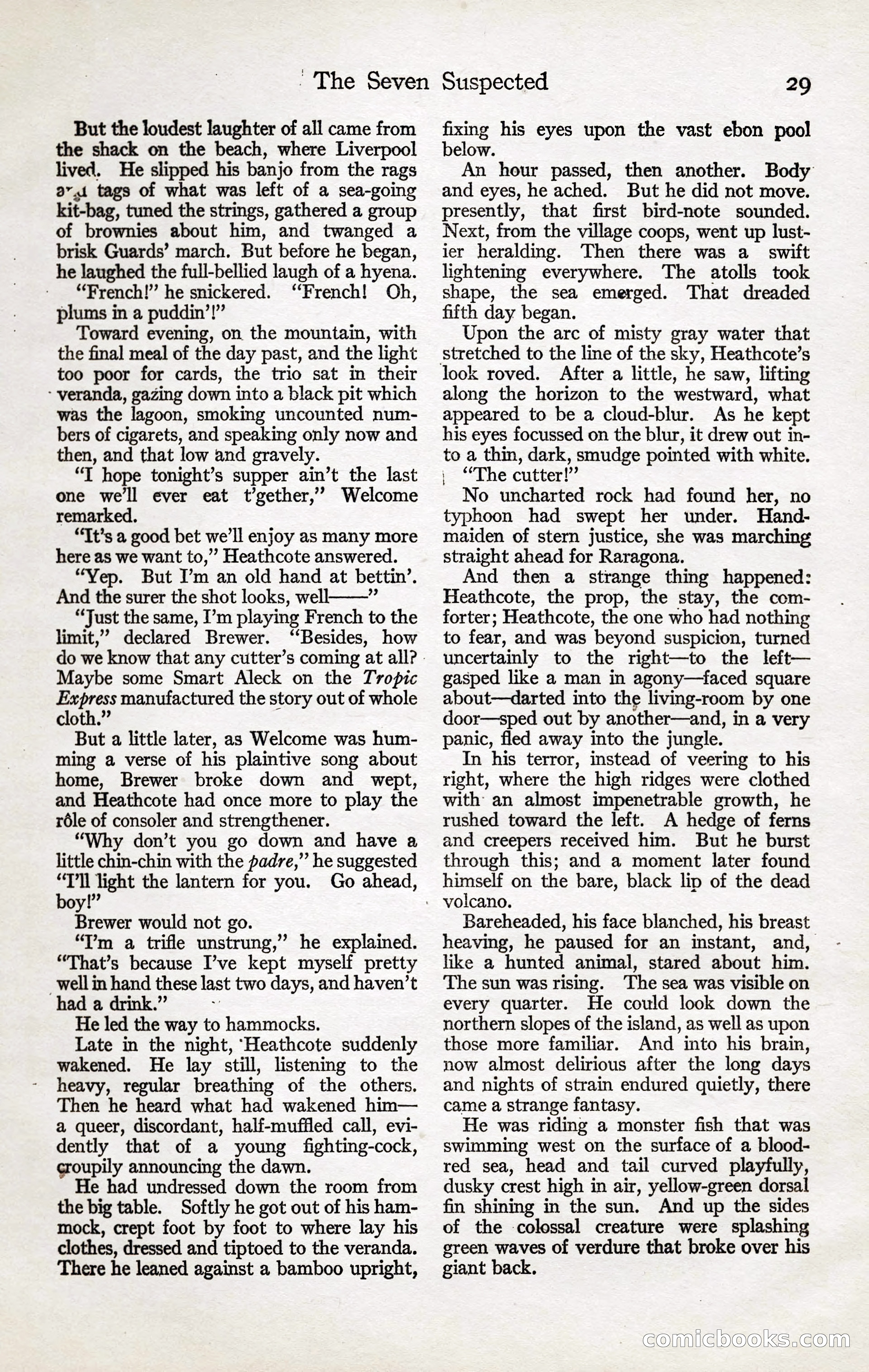 Adventure Magazine, January 20, 1923 — page 31 of 194