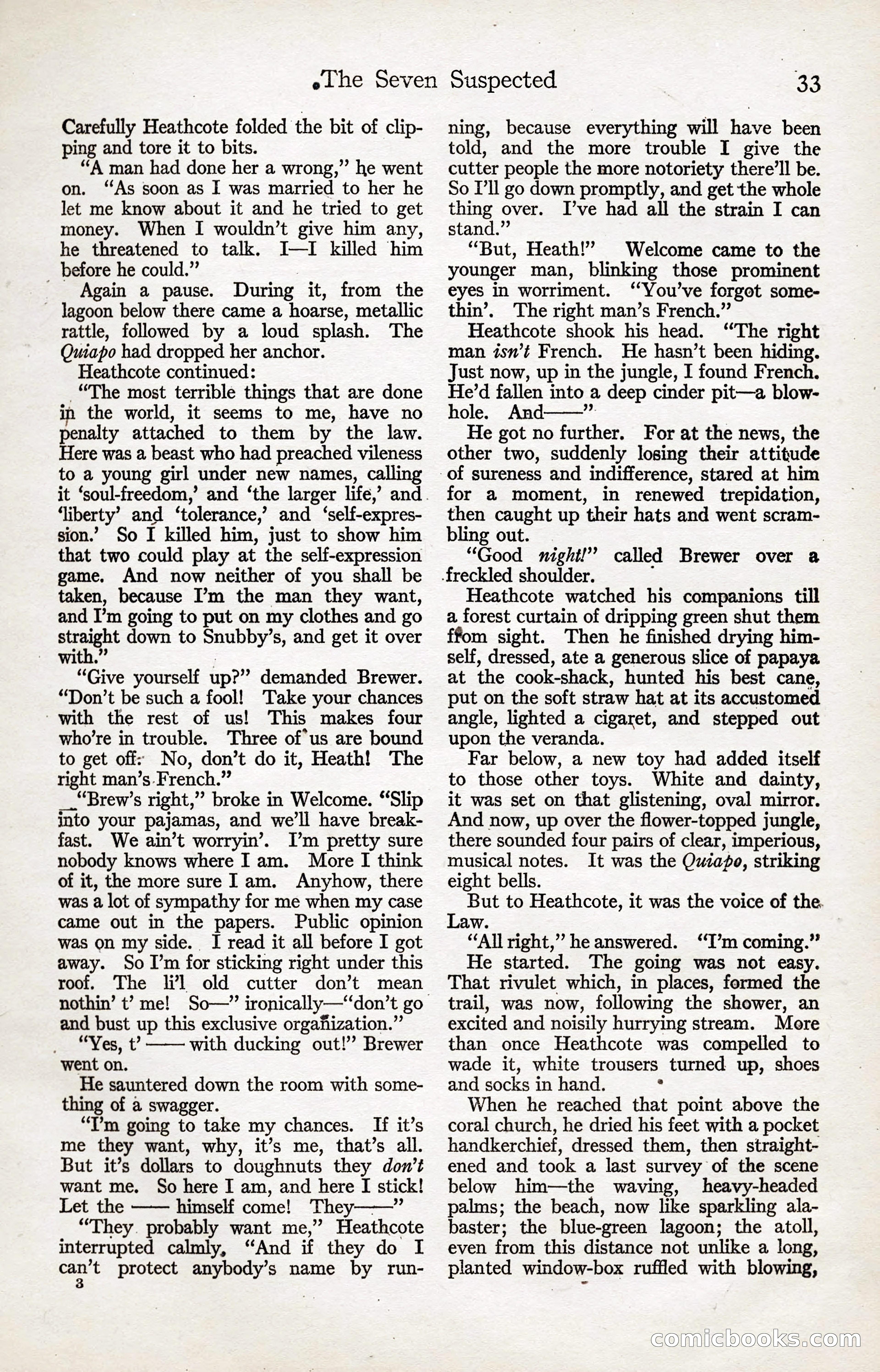 Adventure Magazine, January 20, 1923 — page 35 of 194