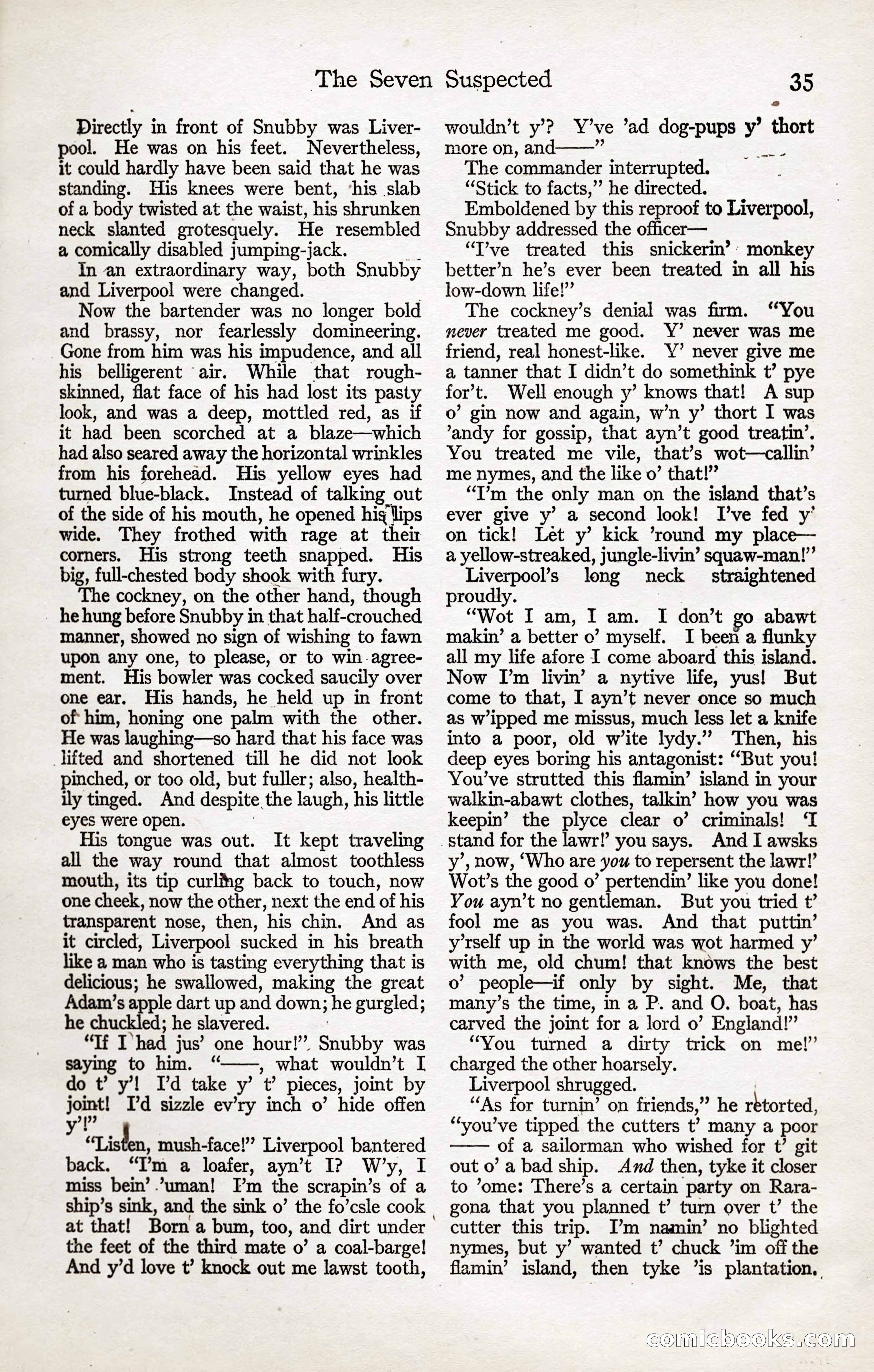 Adventure Magazine, January 20, 1923 — page 37 of 194