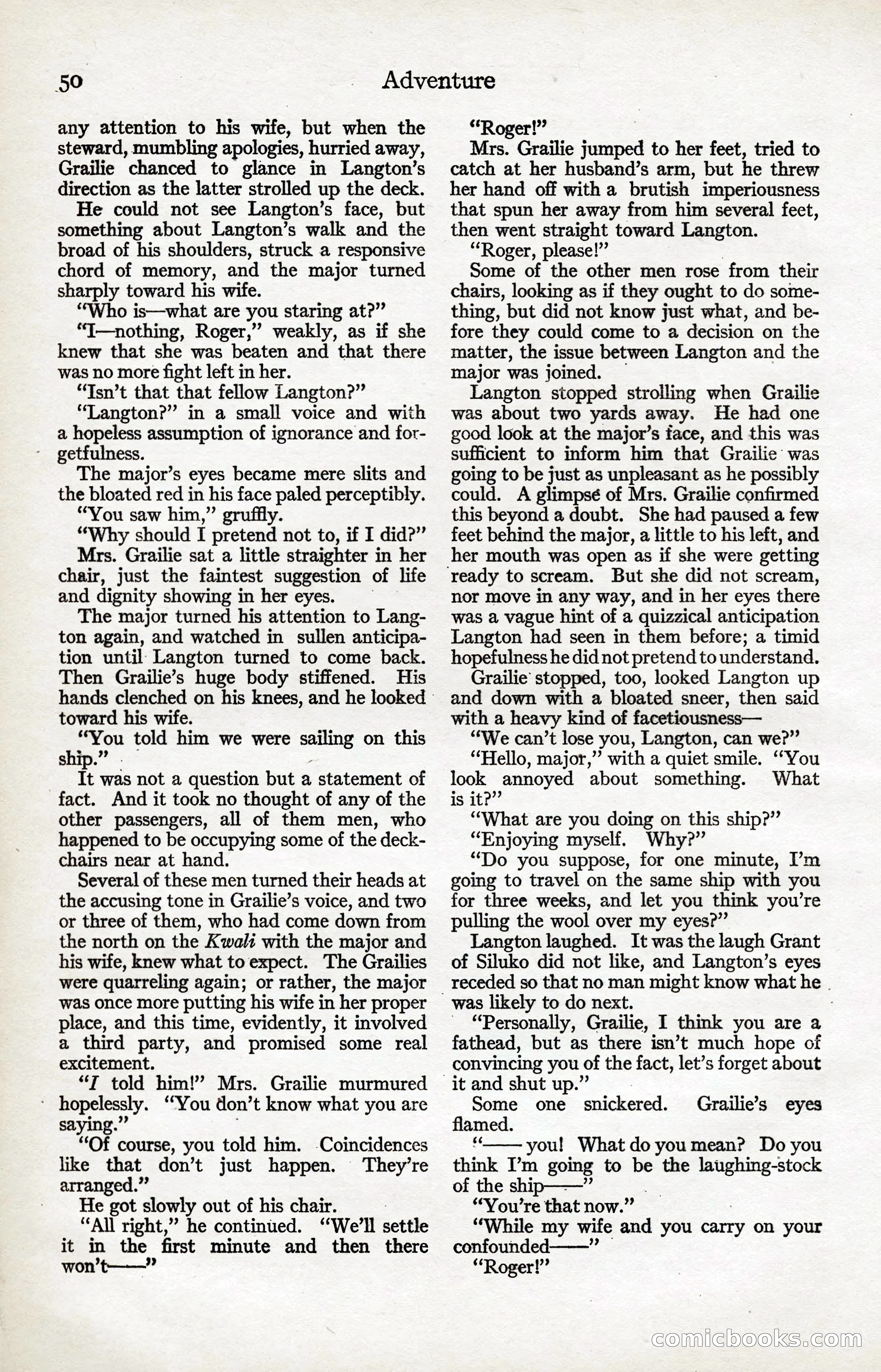 Adventure Magazine, January 20, 1923 — page 52 of 194