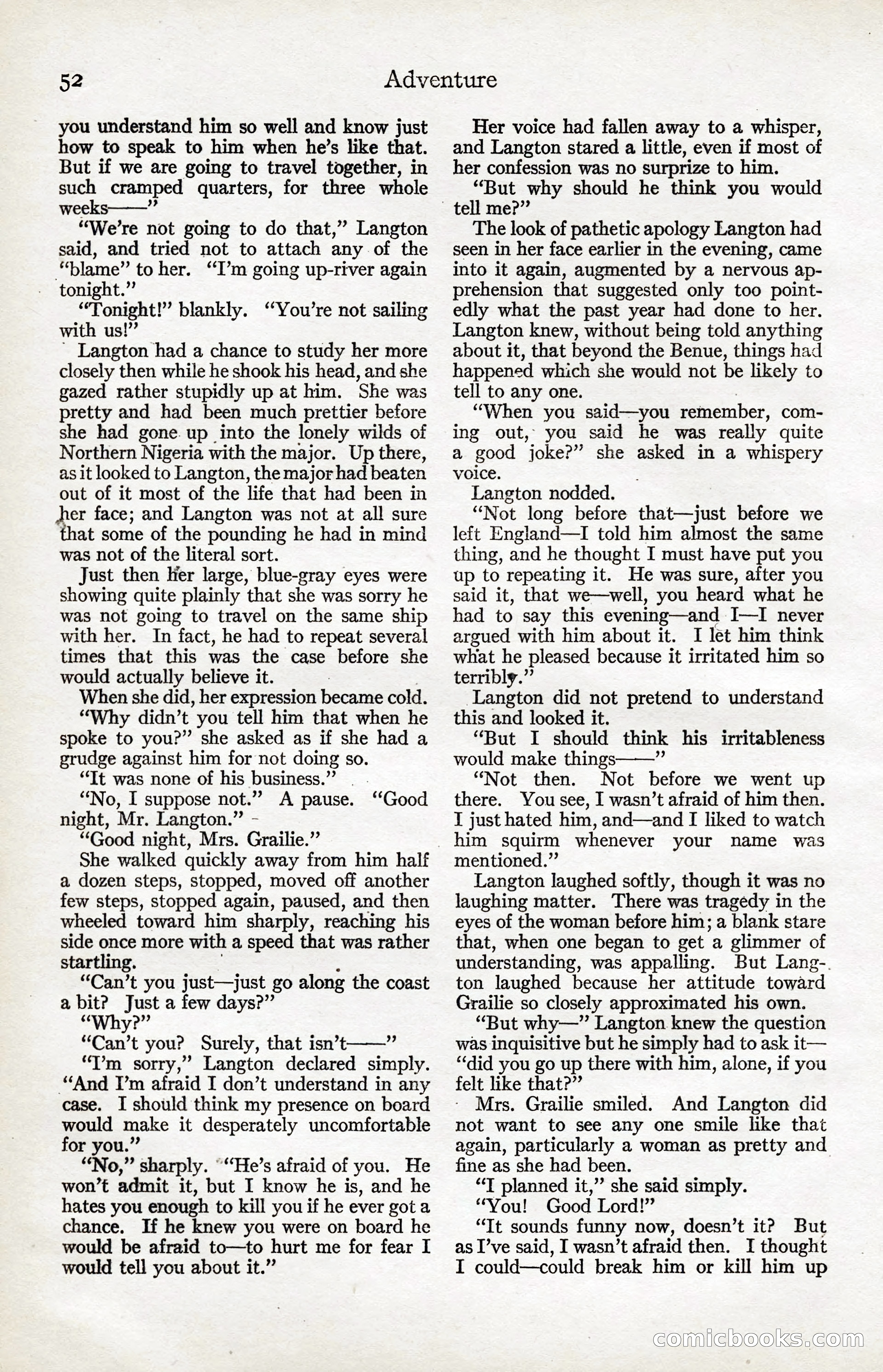 Adventure Magazine, January 20, 1923 — page 54 of 194