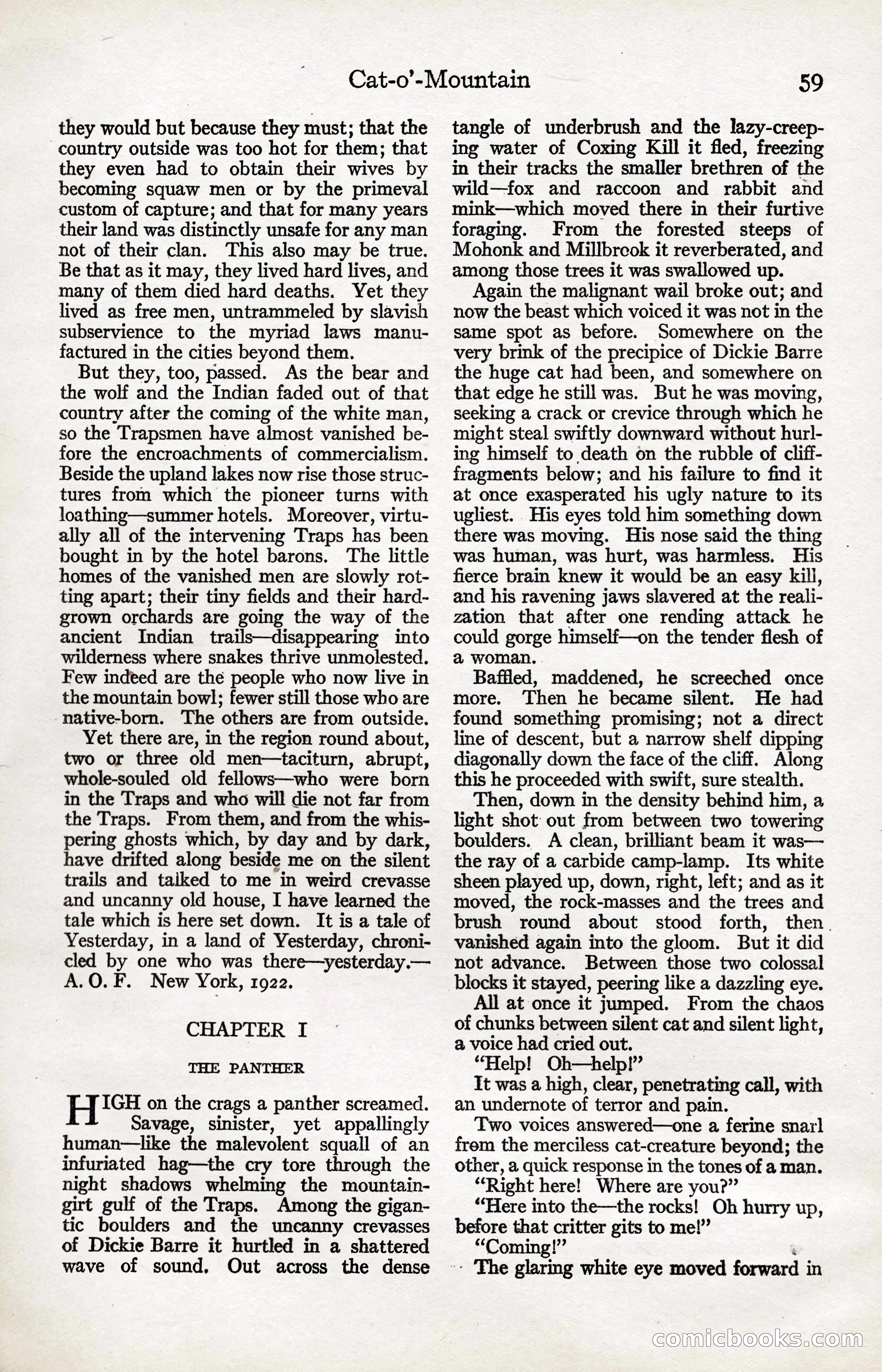 Adventure Magazine, January 20, 1923 — page 61 of 194