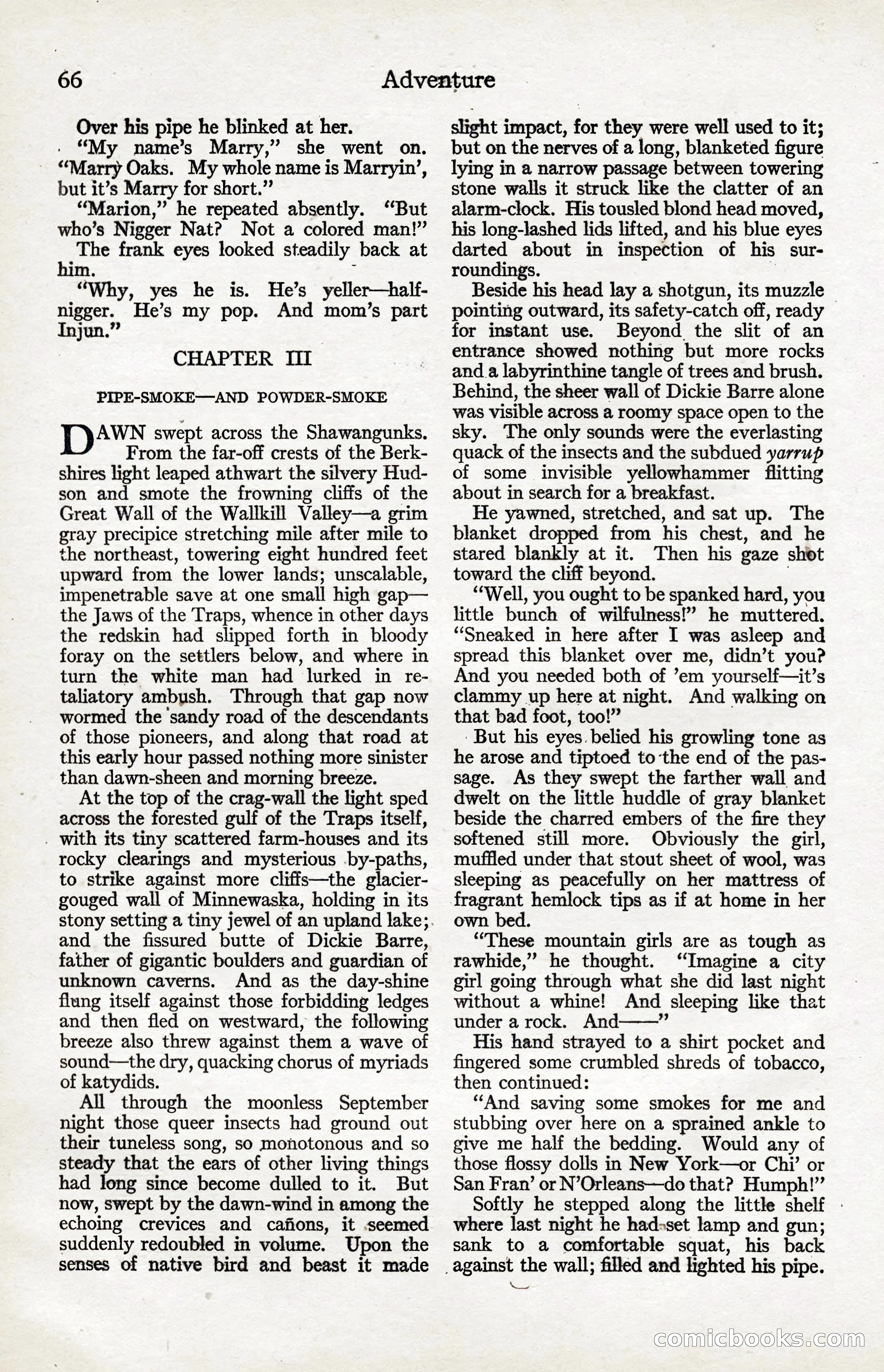 Adventure Magazine, January 20, 1923 — page 68 of 194