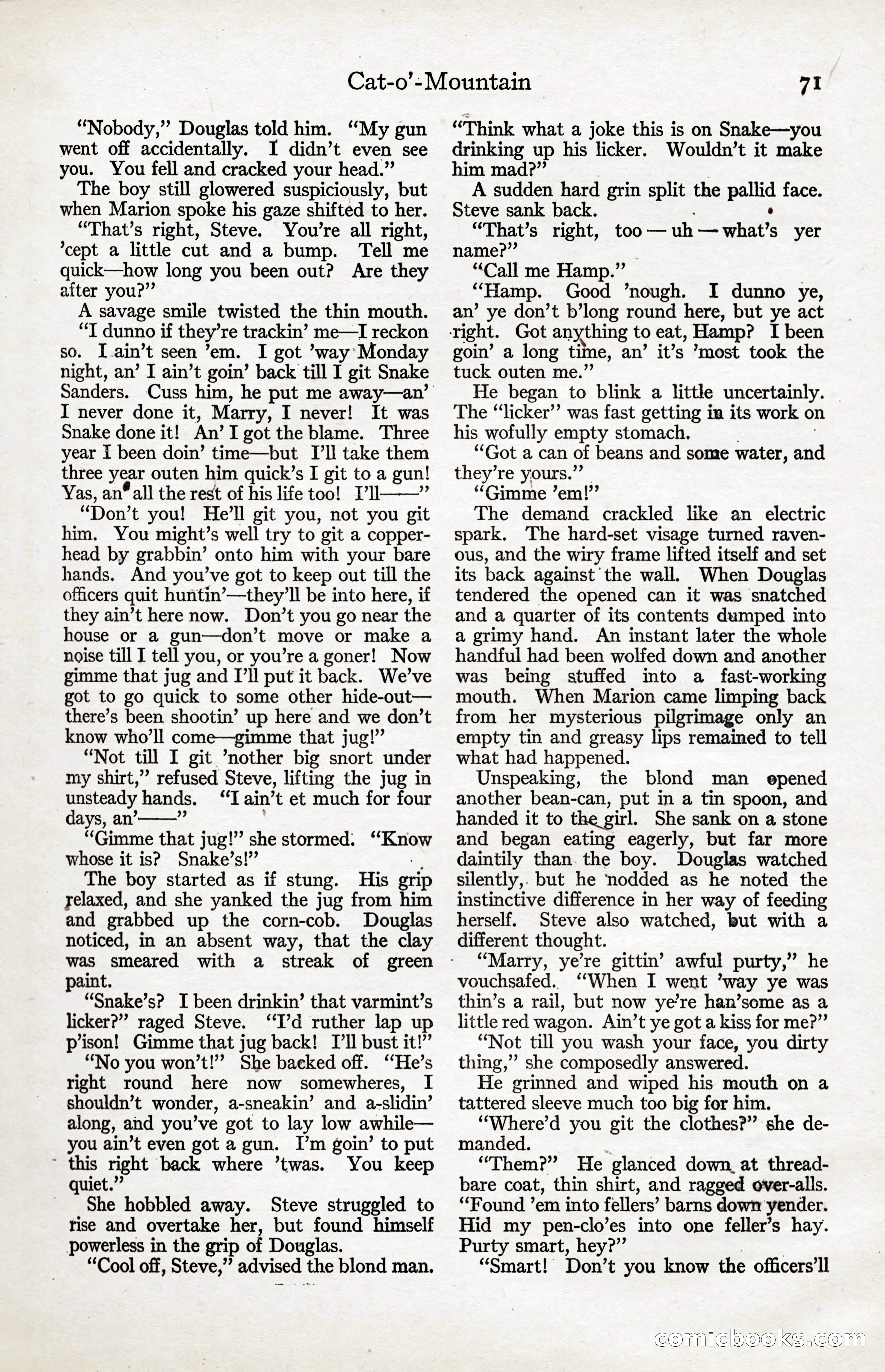Adventure Magazine, January 20, 1923 — page 73 of 194