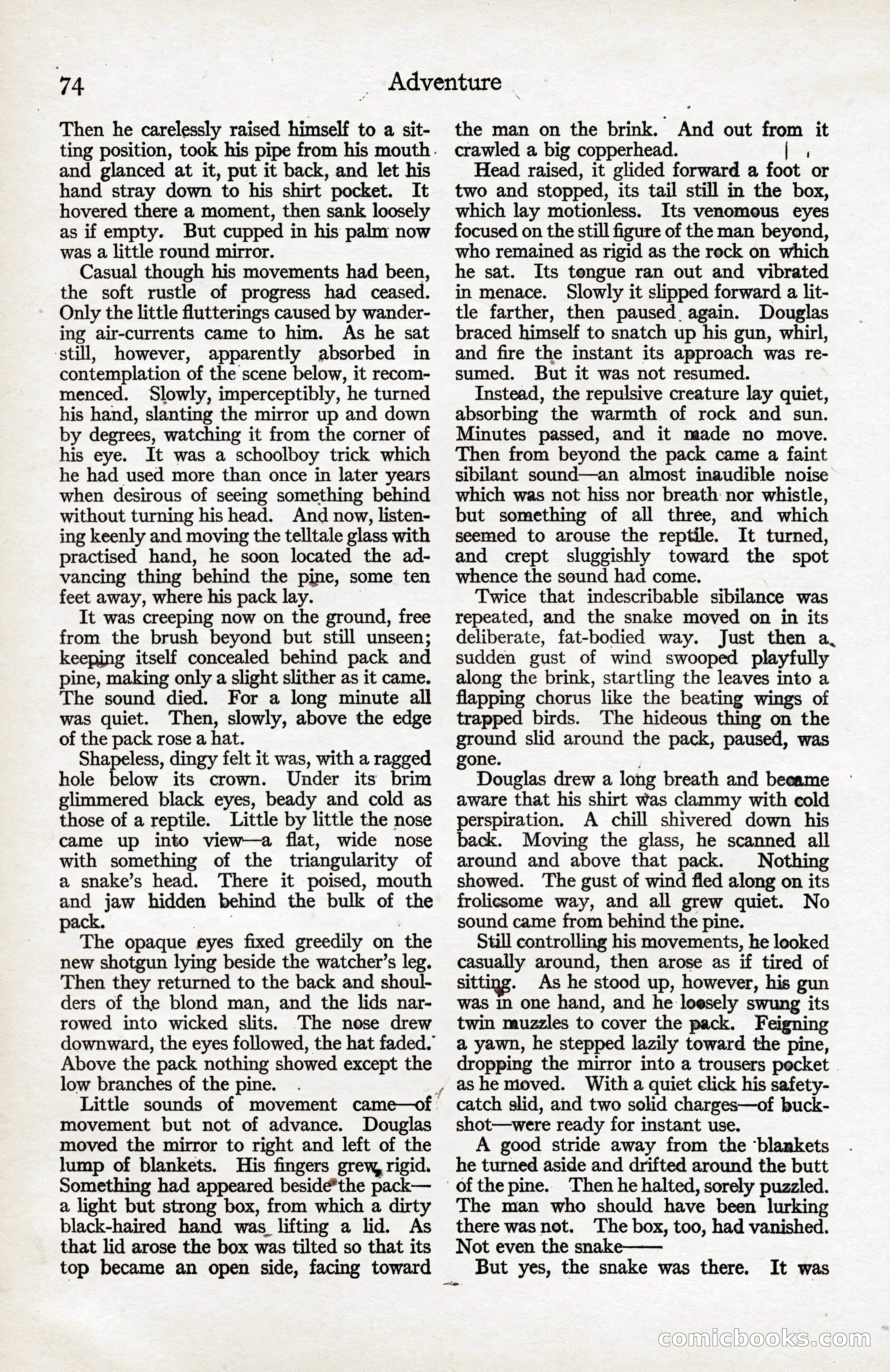 Adventure Magazine, January 20, 1923 — page 76 of 194