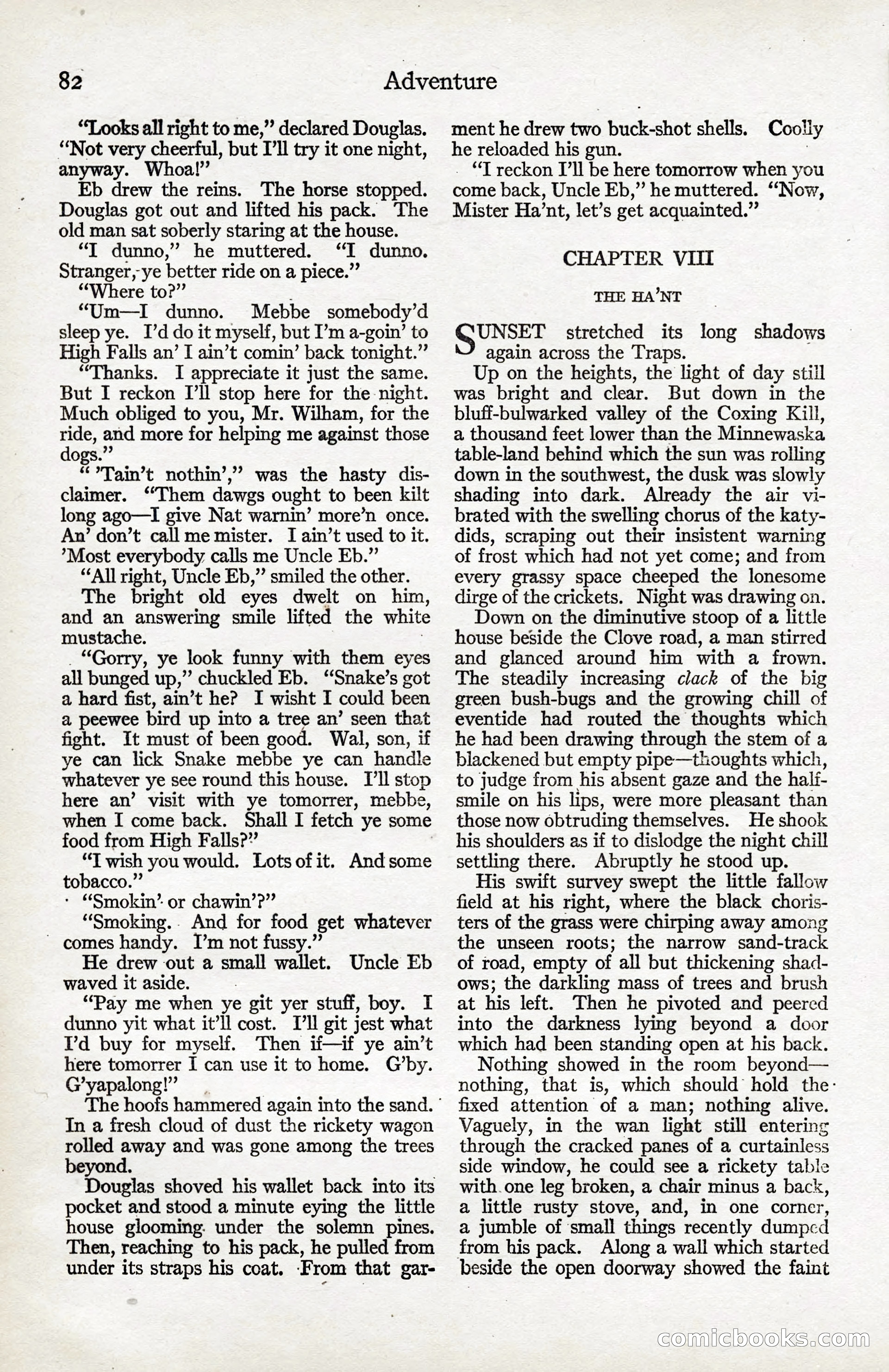 Adventure Magazine, January 20, 1923 — page 84 of 194