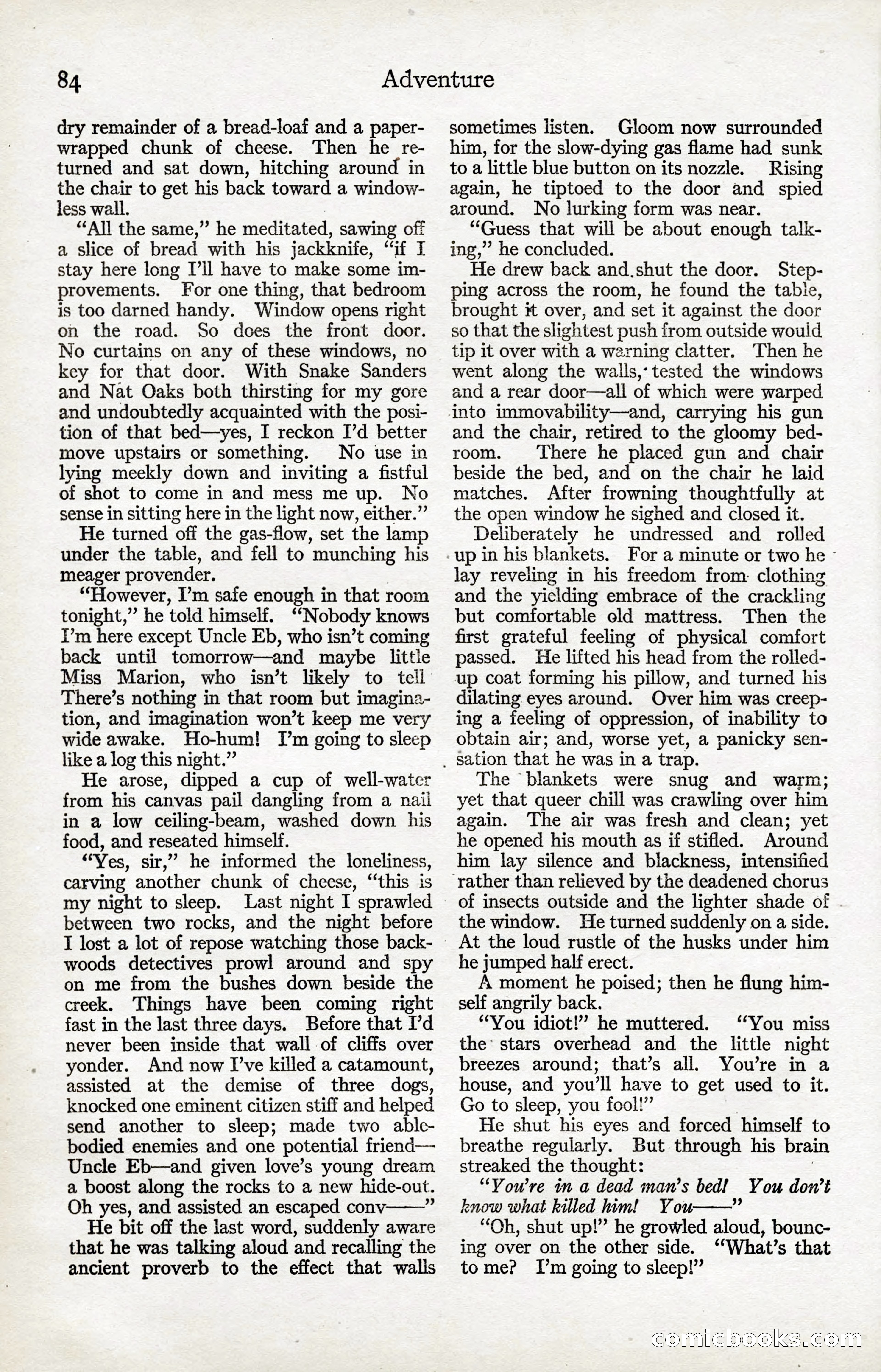 Adventure Magazine, January 20, 1923 — page 86 of 194