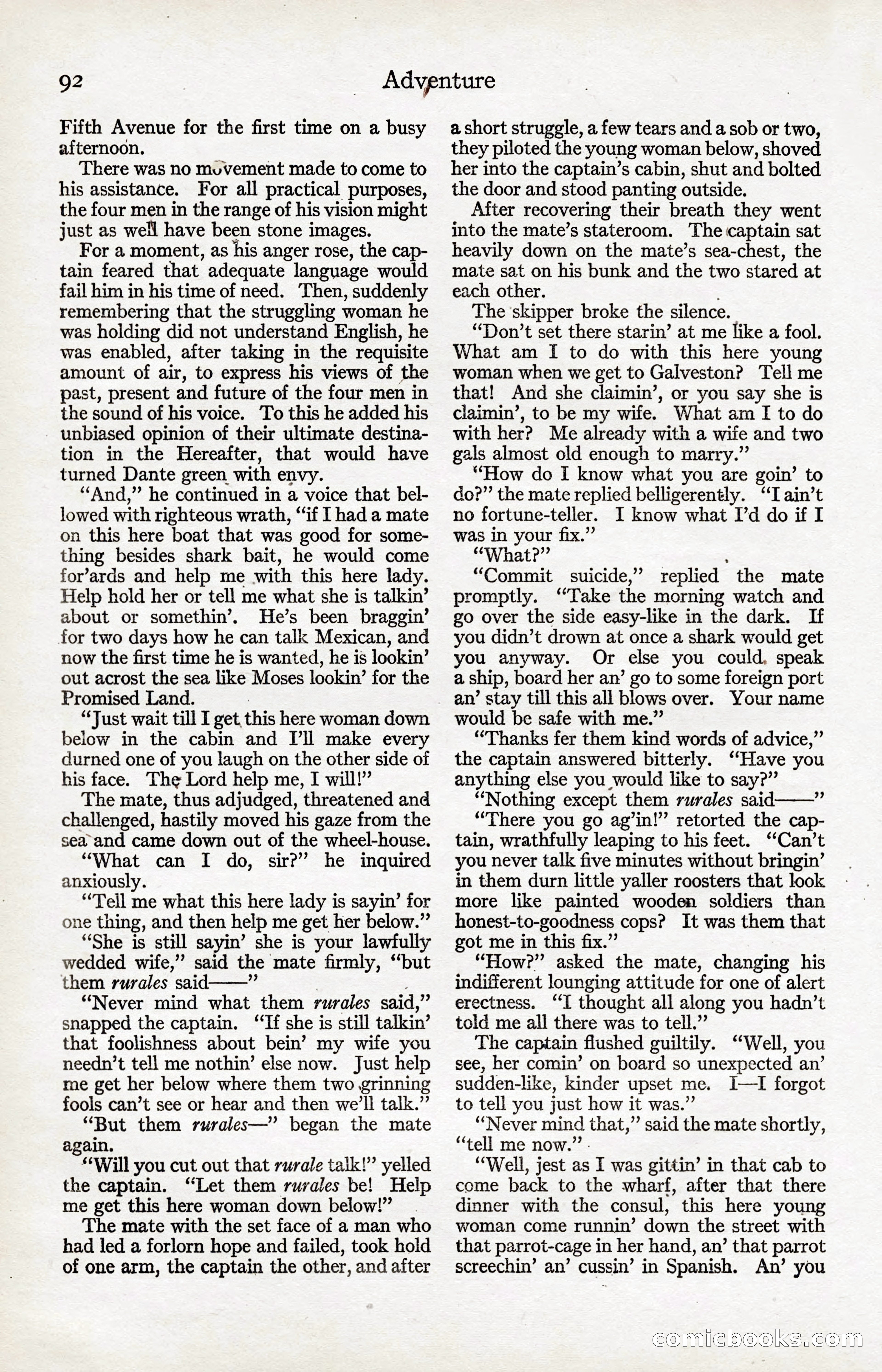 Adventure Magazine, January 20, 1923 — page 94 of 194