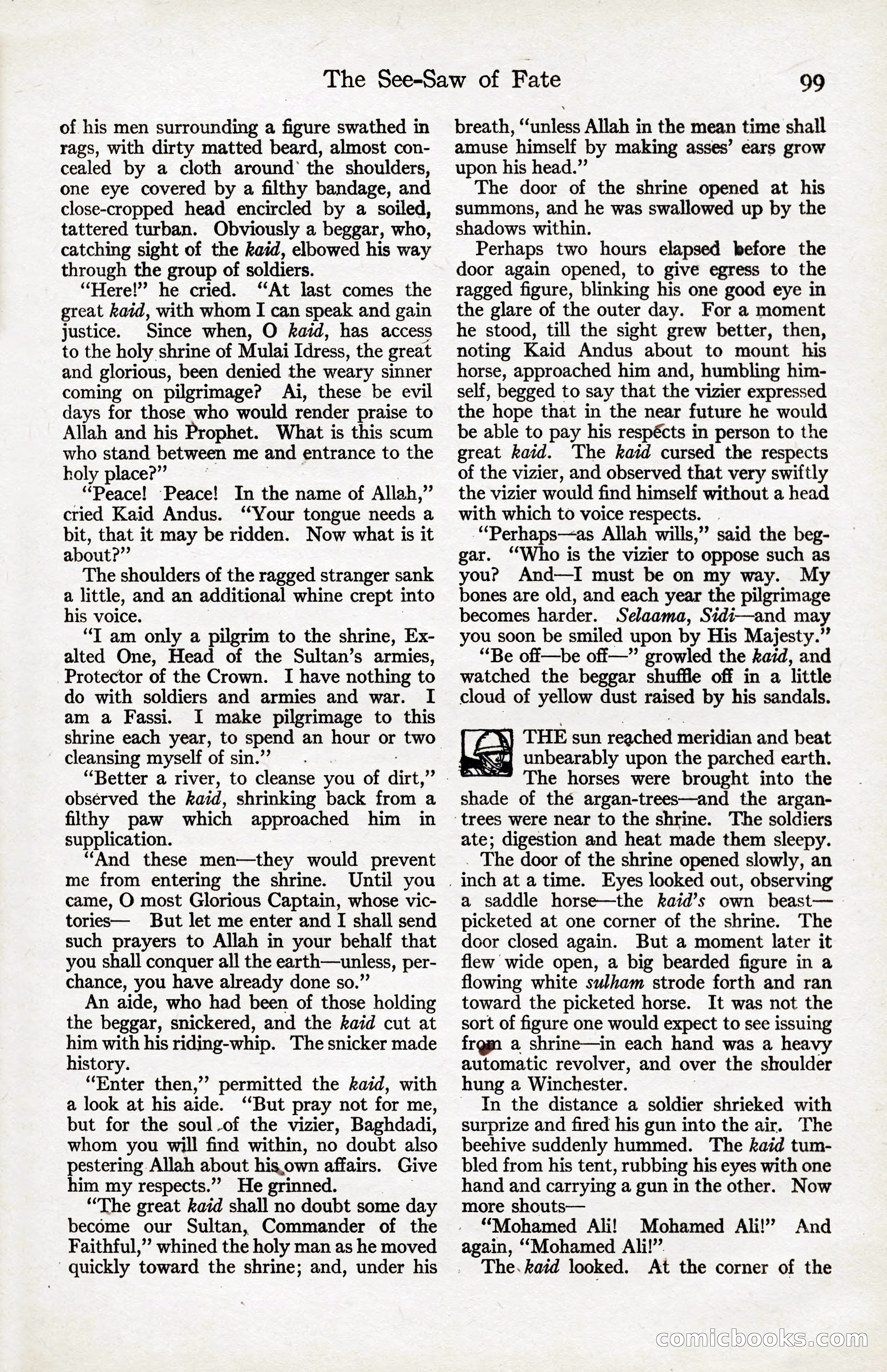 Adventure Magazine, January 20, 1923 — page 101 of 194