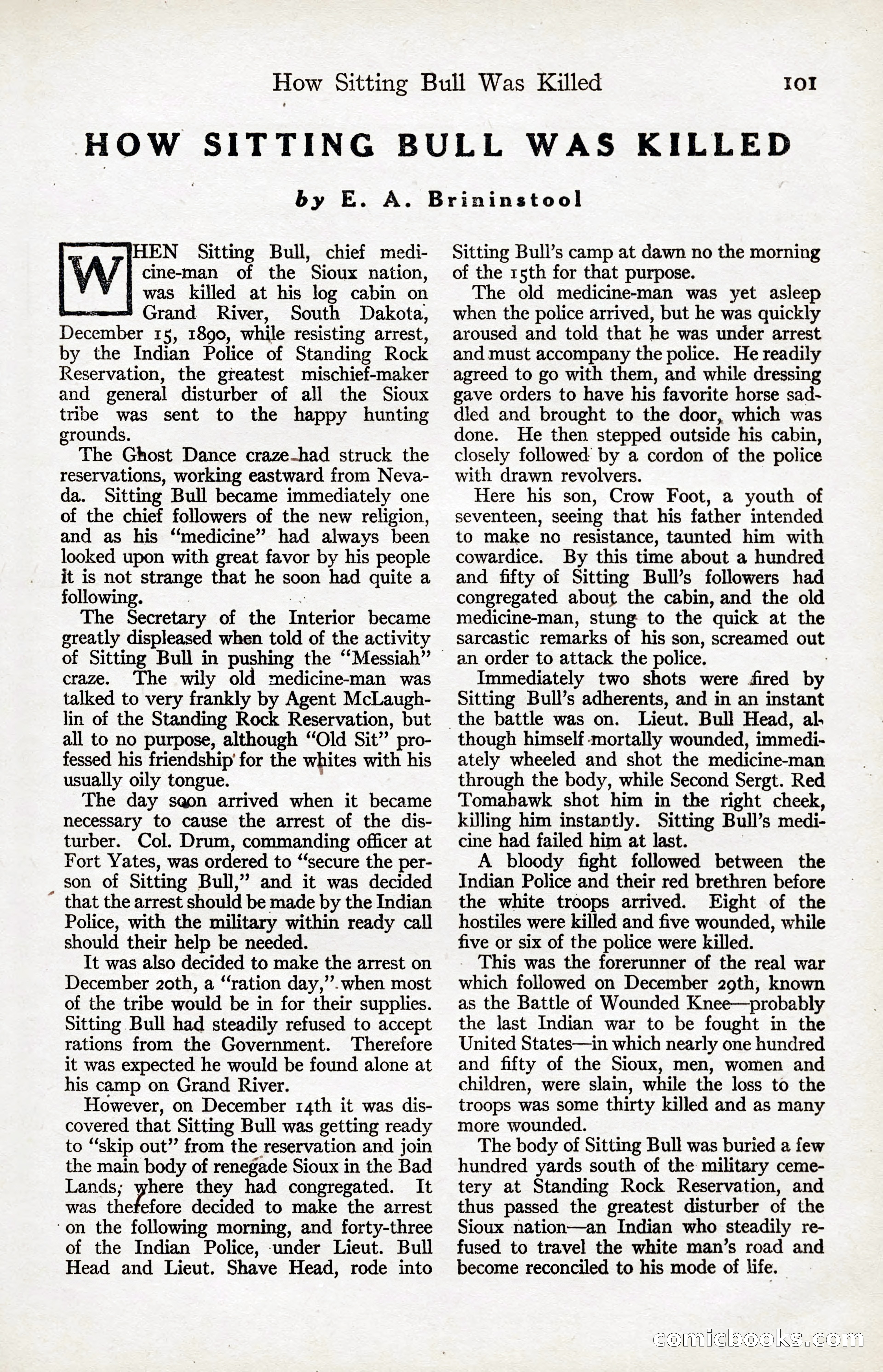 Adventure Magazine, January 20, 1923 — page 103 of 194