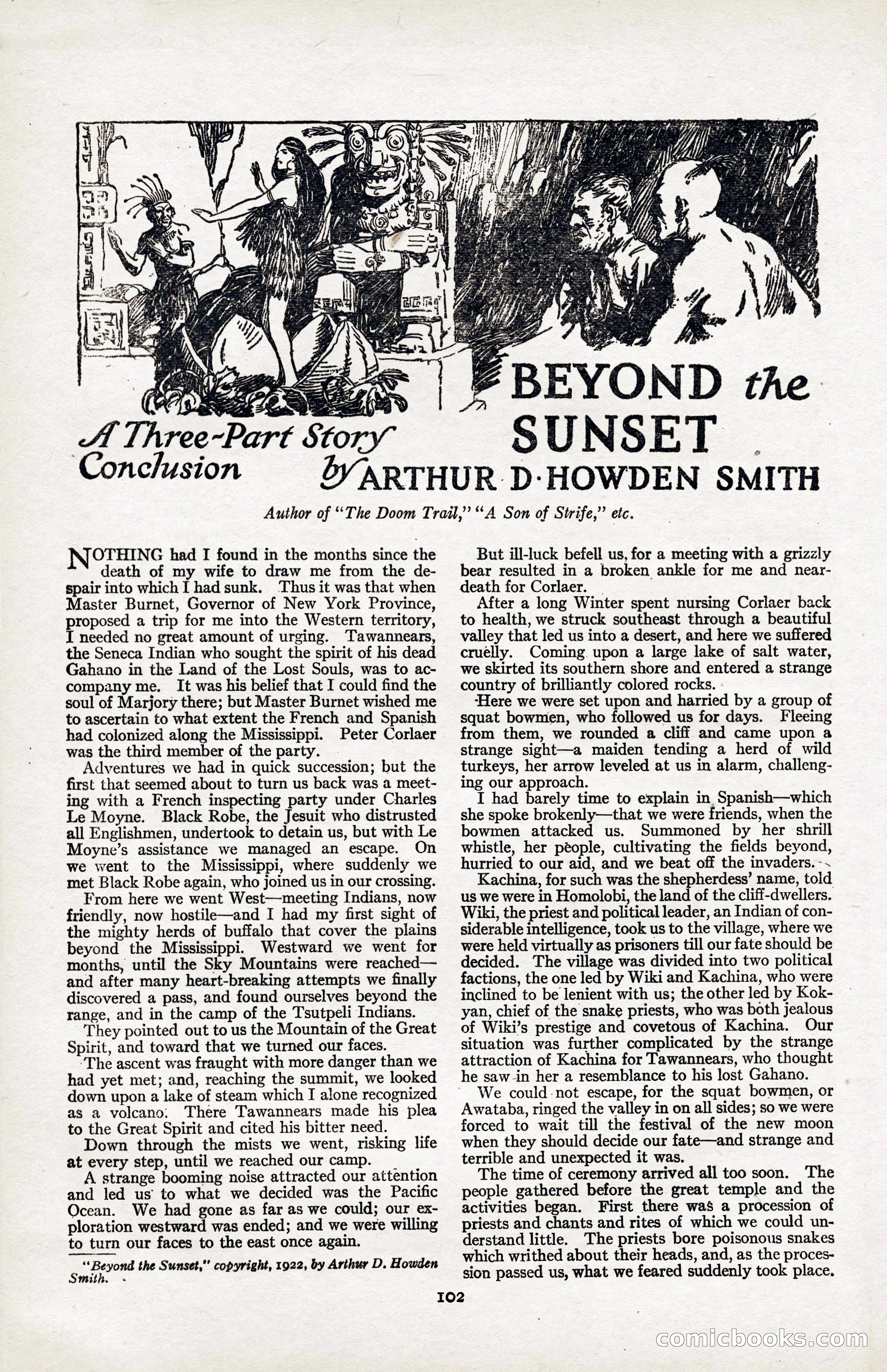 Adventure Magazine, January 20, 1923 — page 104 of 194