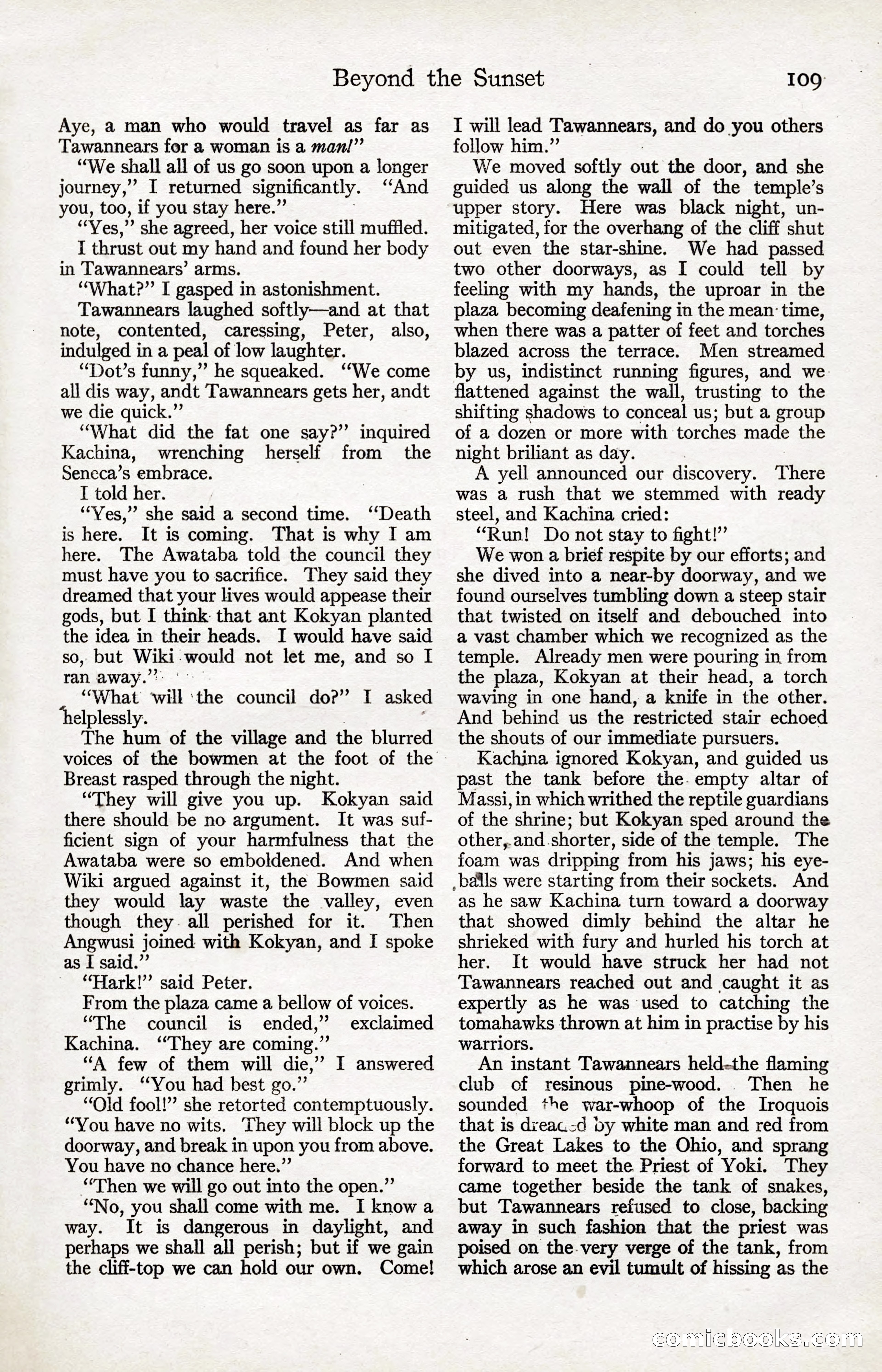 Adventure Magazine, January 20, 1923 — page 111 of 194