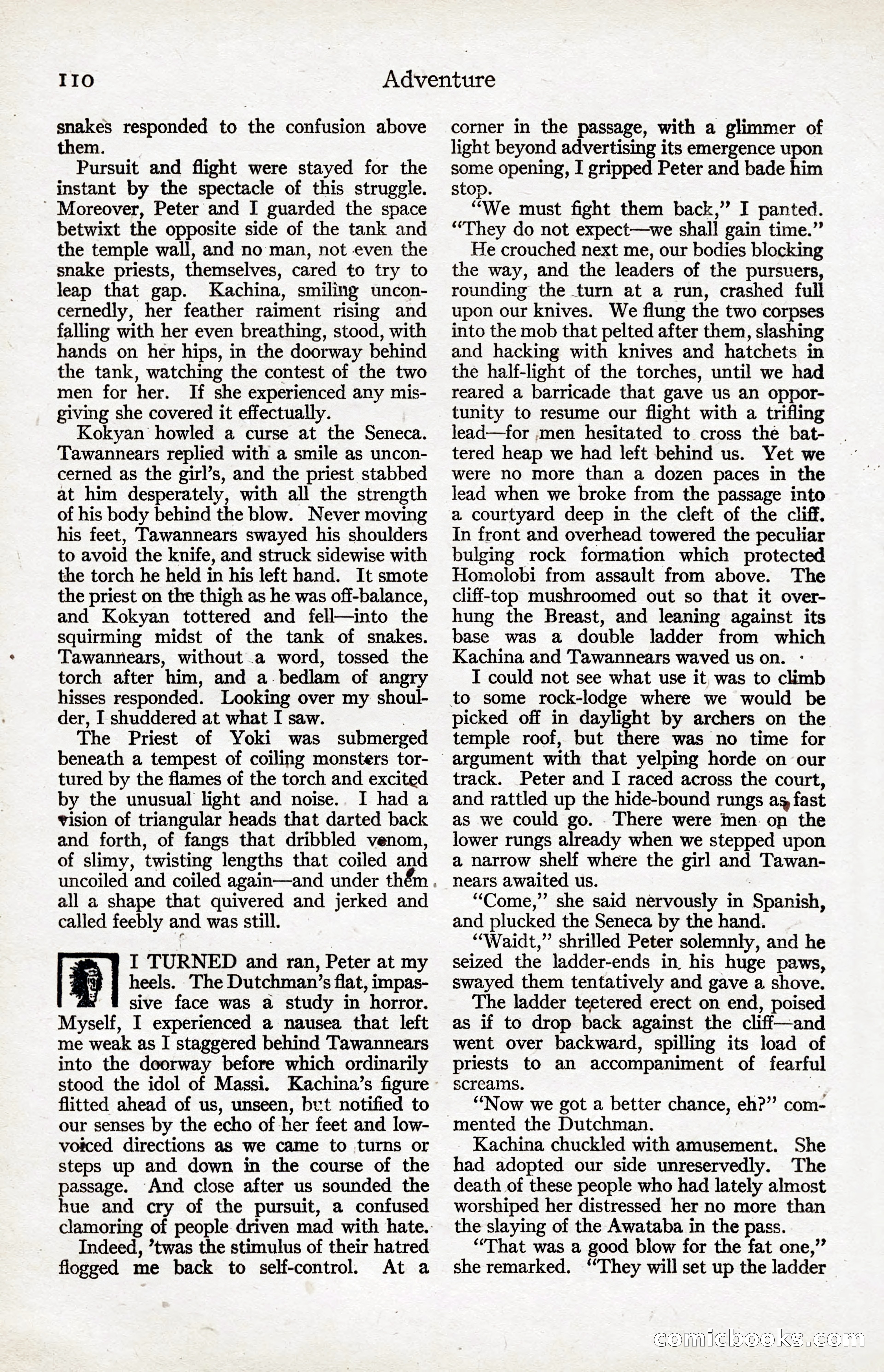 Adventure Magazine, January 20, 1923 — page 112 of 194
