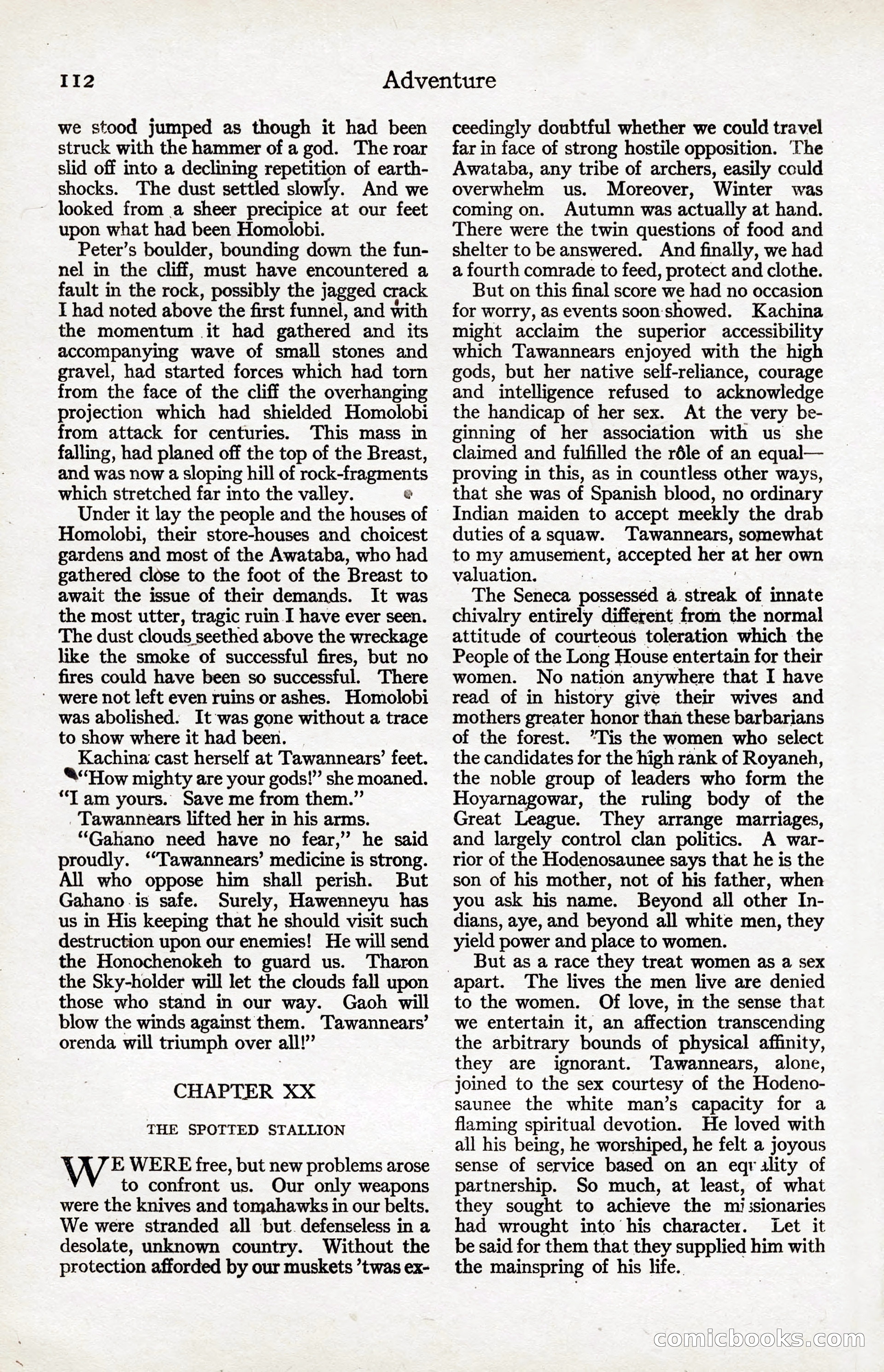 Adventure Magazine, January 20, 1923 — page 114 of 194
