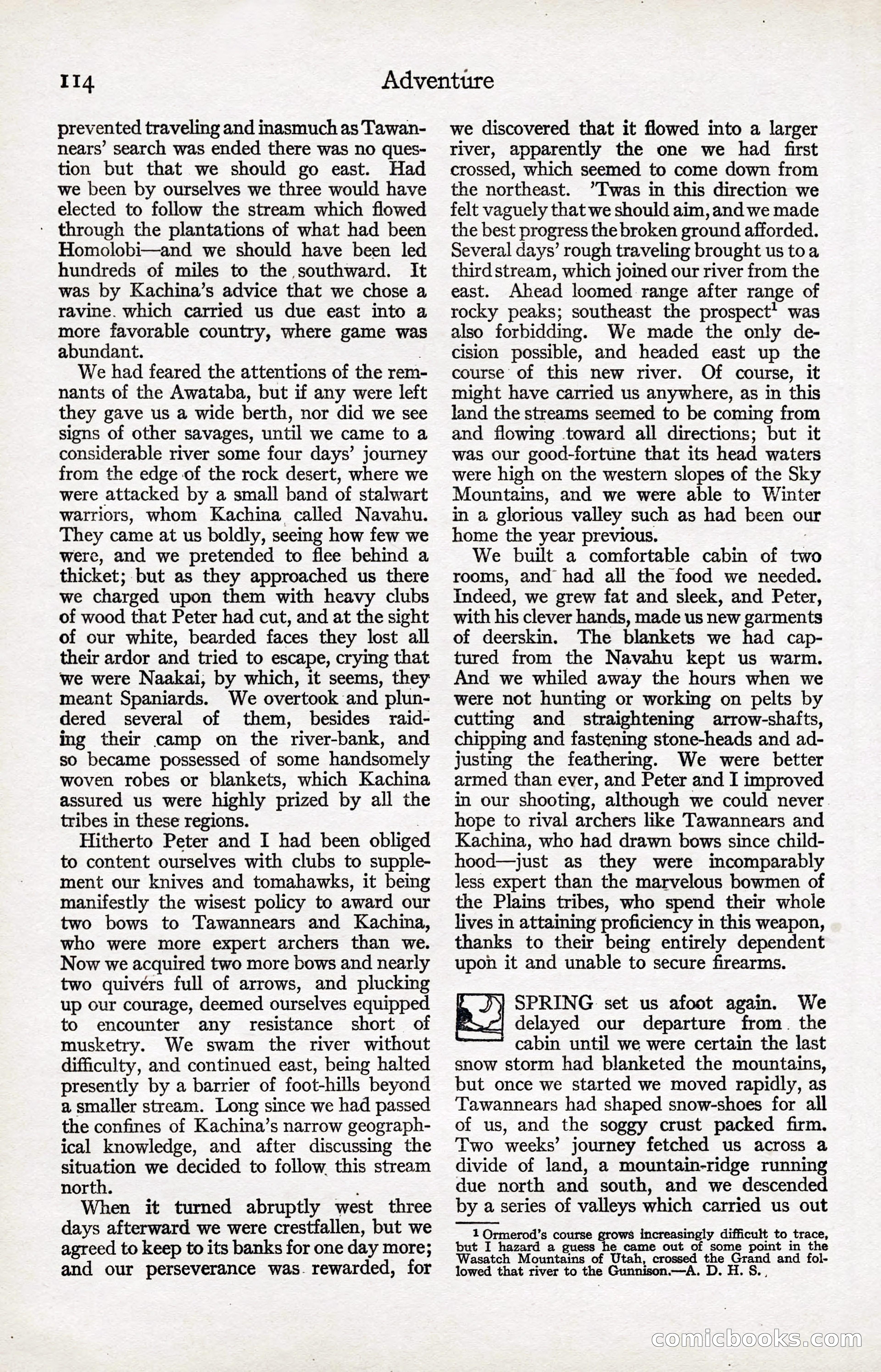 Adventure Magazine, January 20, 1923 — page 116 of 194