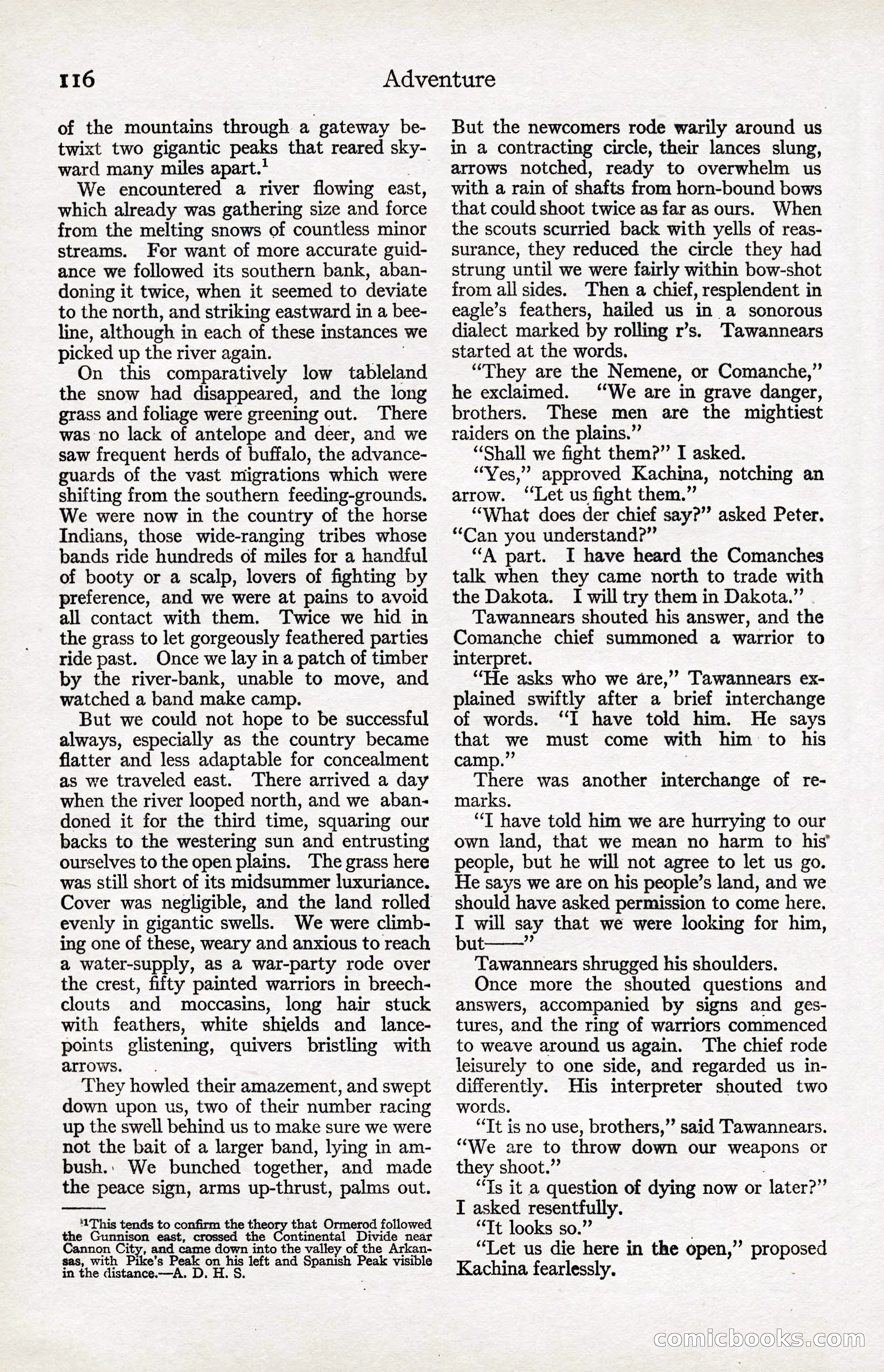 Adventure Magazine, January 20, 1923 — page 118 of 194