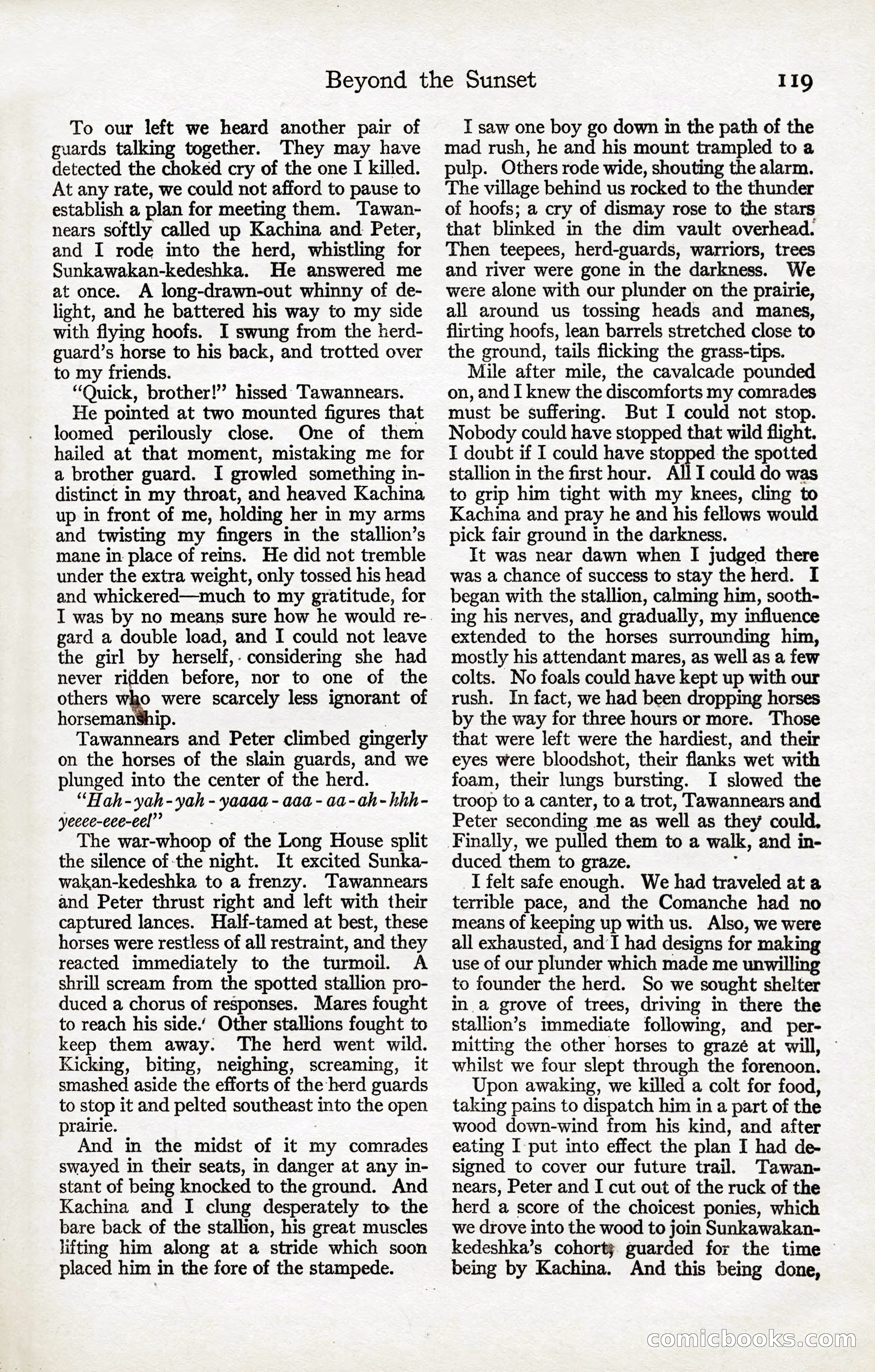 Adventure Magazine, January 20, 1923 — page 121 of 194